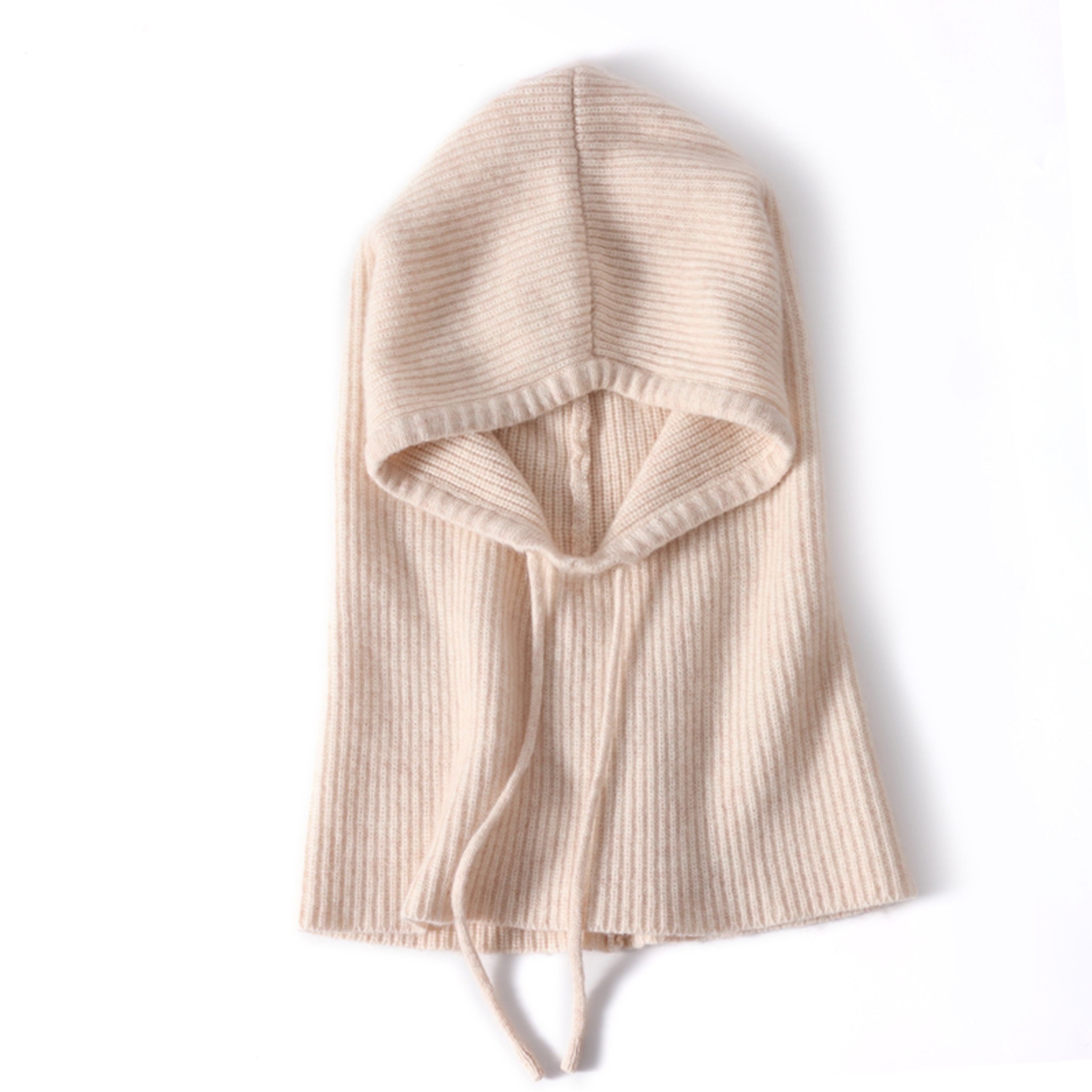 100% Wool Balaclava Warm Knitted Hood Face and Neck Warmer – view 11