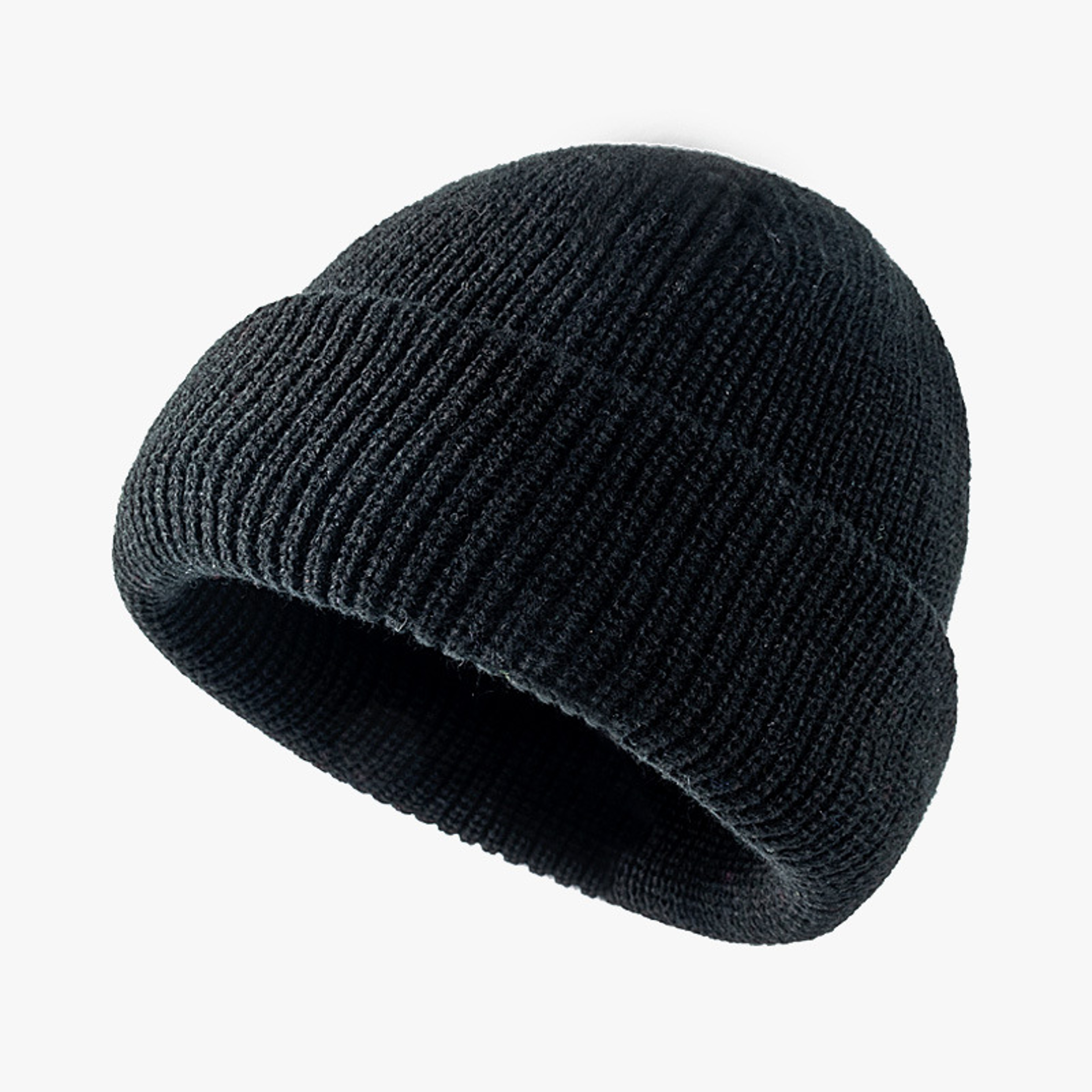Warm Short Knit Beanie Unisex Winter Docker Hat – view 8