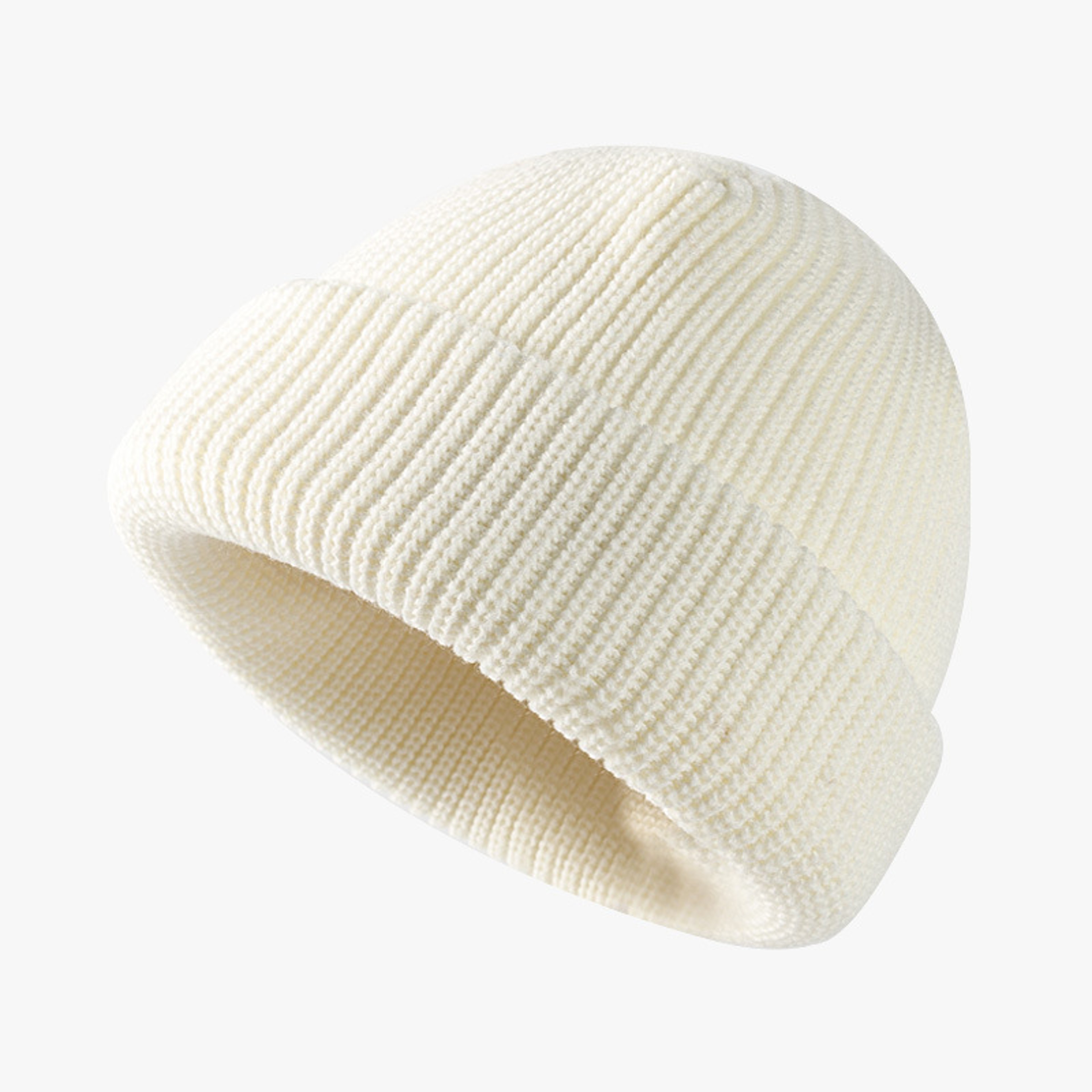 Warm Short Knit Beanie Unisex Winter Docker Hat – view 11