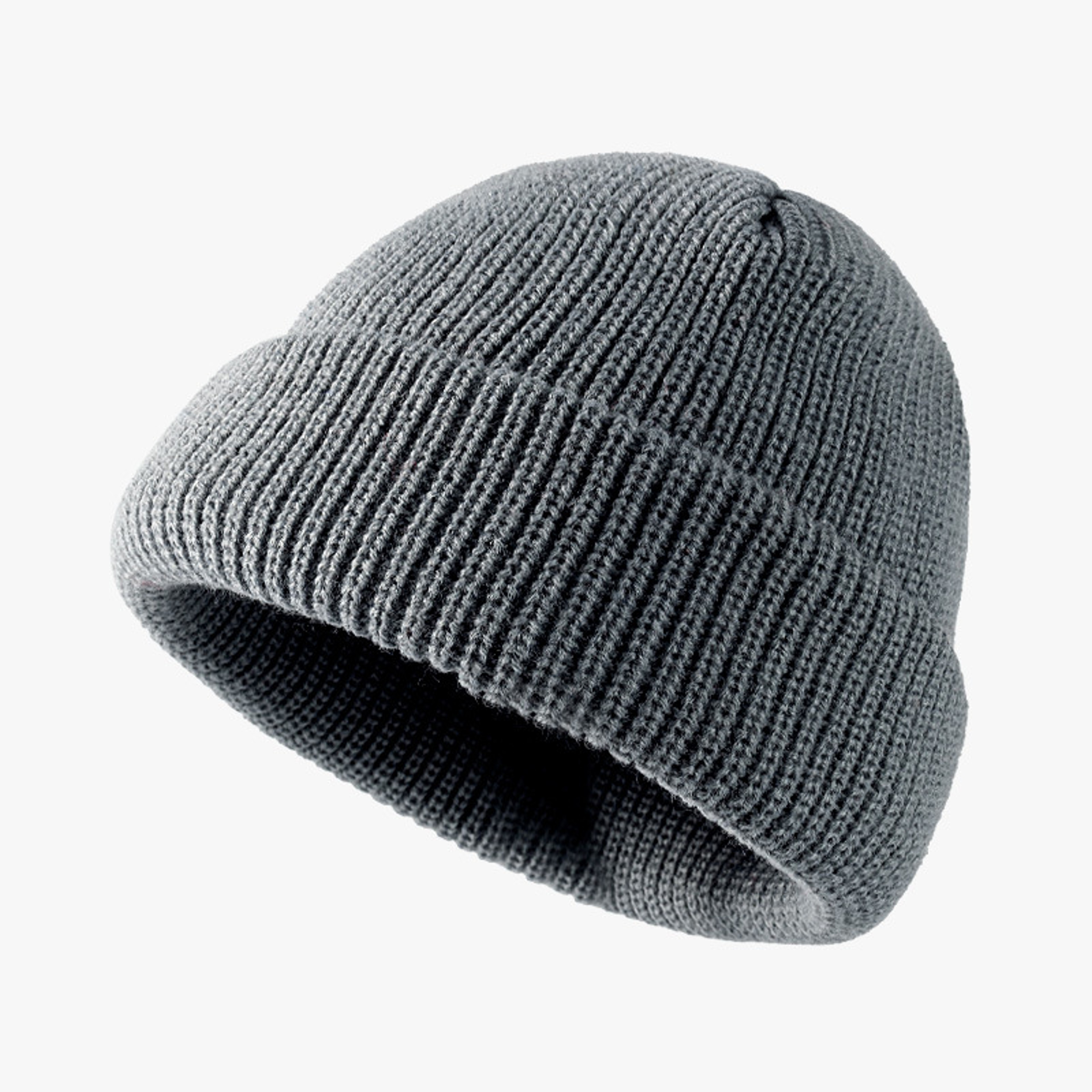 Warm Short Knit Beanie Unisex Winter Docker Hat – view 14