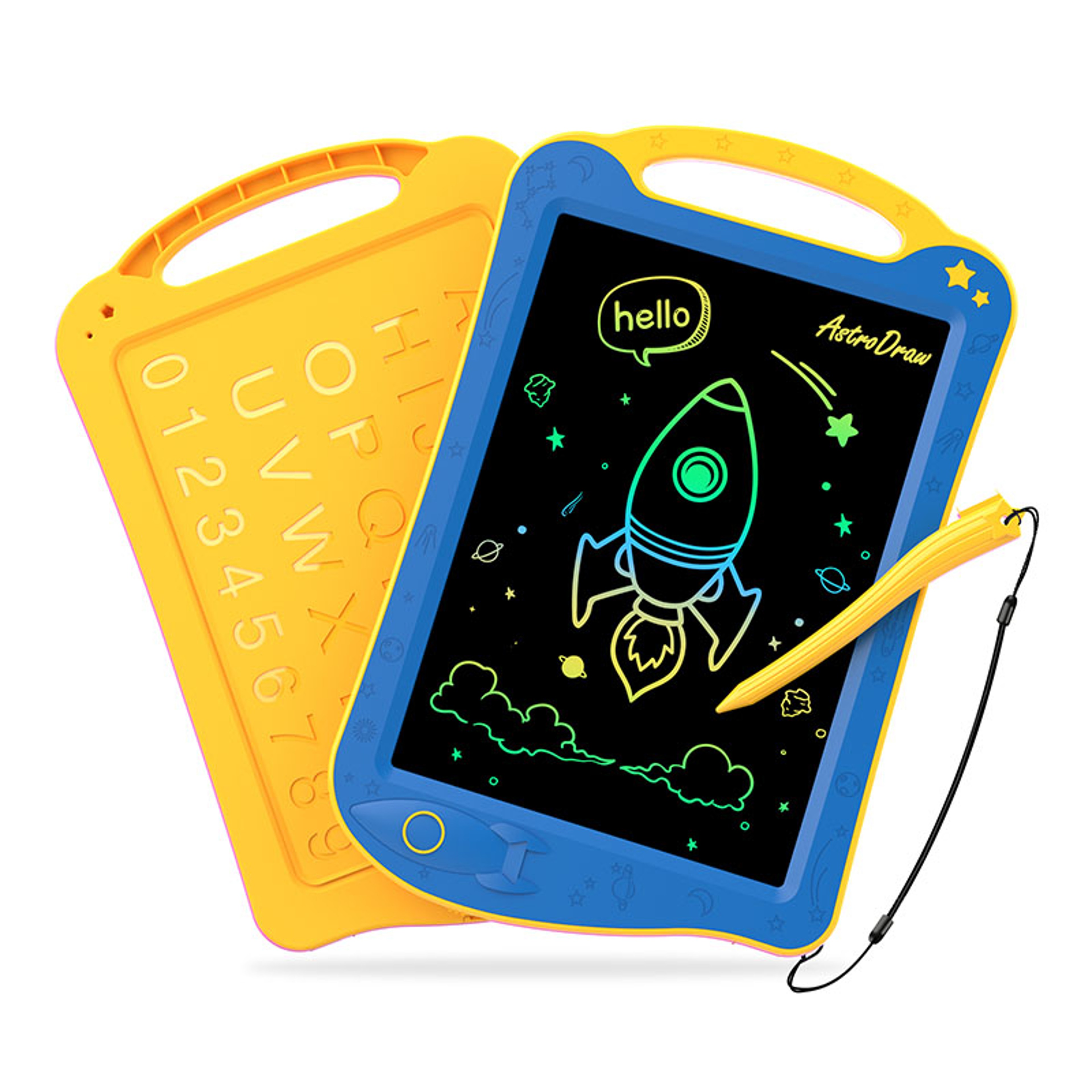 AstroDraw Kids Drawing Tablet Space LCD Doodle Board Travel Learning Toy 0