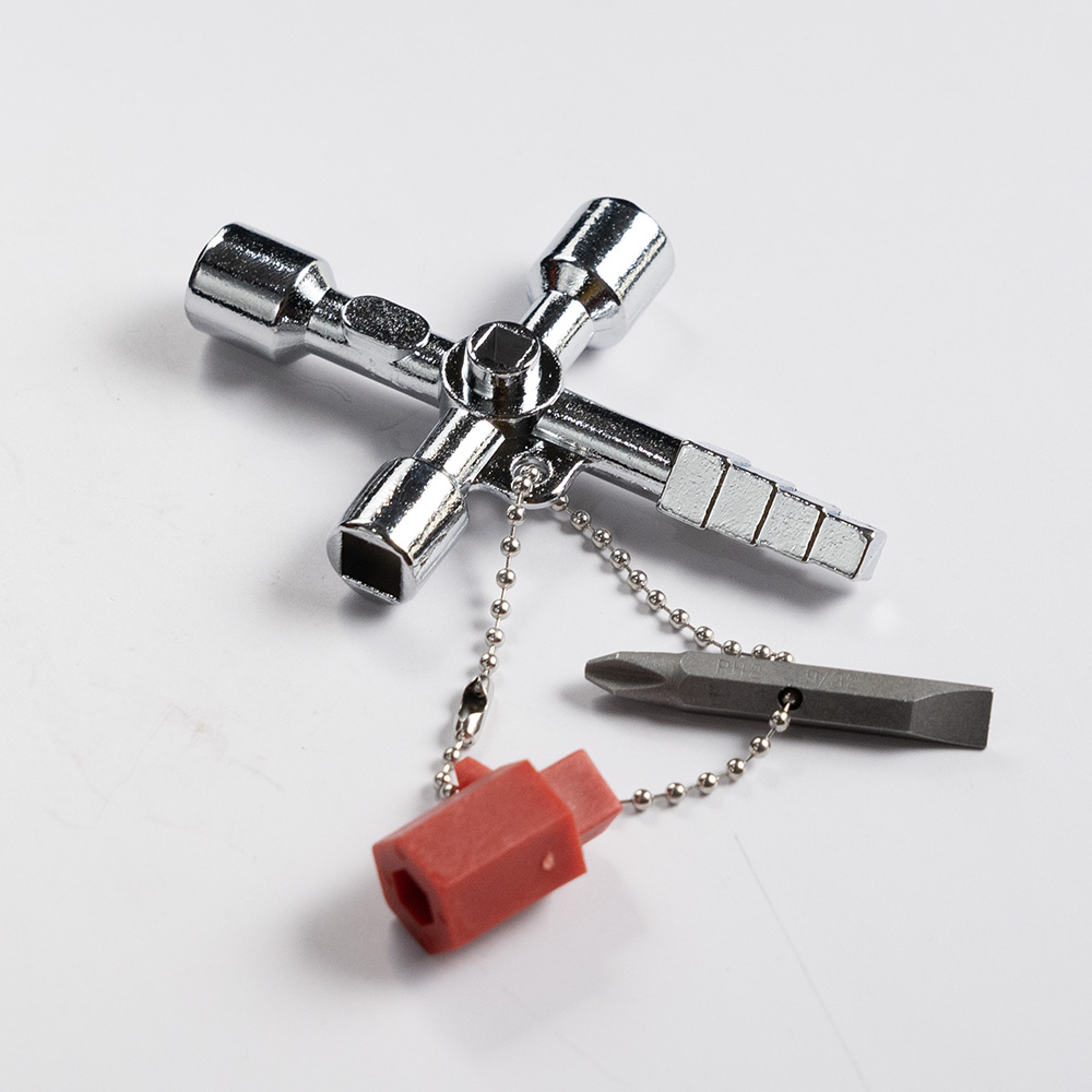 4 In 1 Utility Cabinet Key Wrench Water Meter Valve Tool And Screwdriver 3