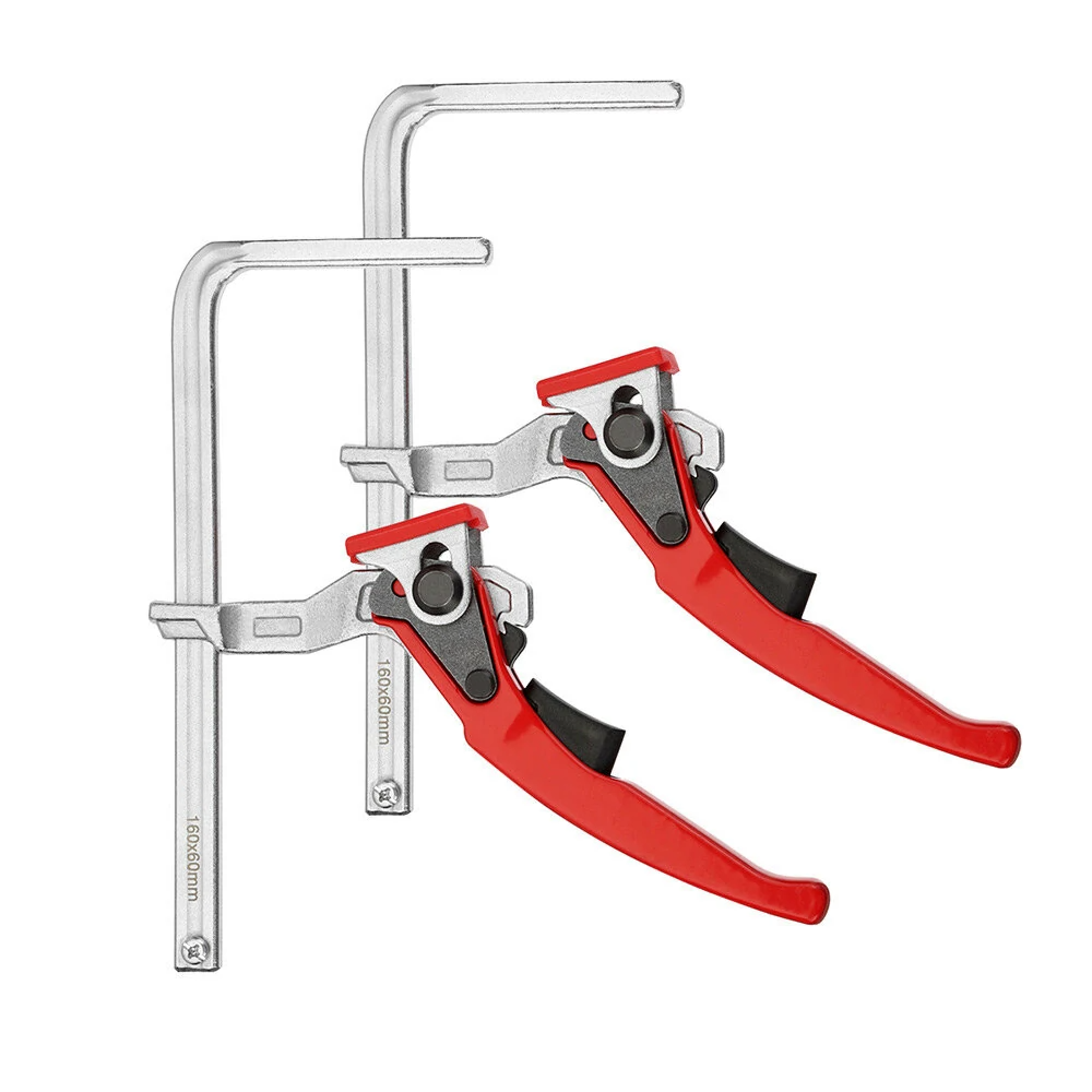 2PCS Quick Release Woodworking Guide Rail Clamp 160x60mm MFT Track Saw Clamp – view 1