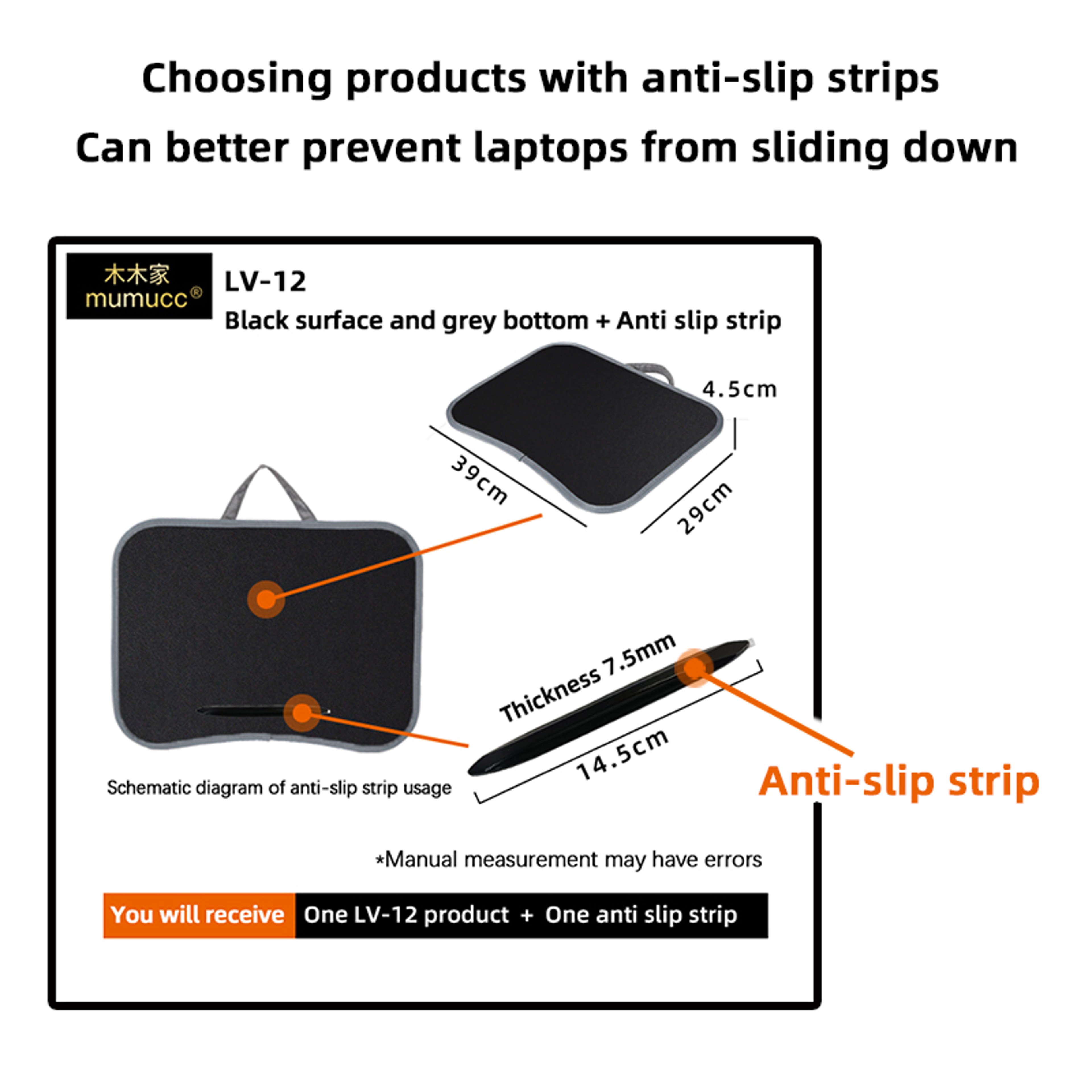 Portable Cushioned Laptop Lap Desk With Hard Mouse Pad And Wood Tray 4