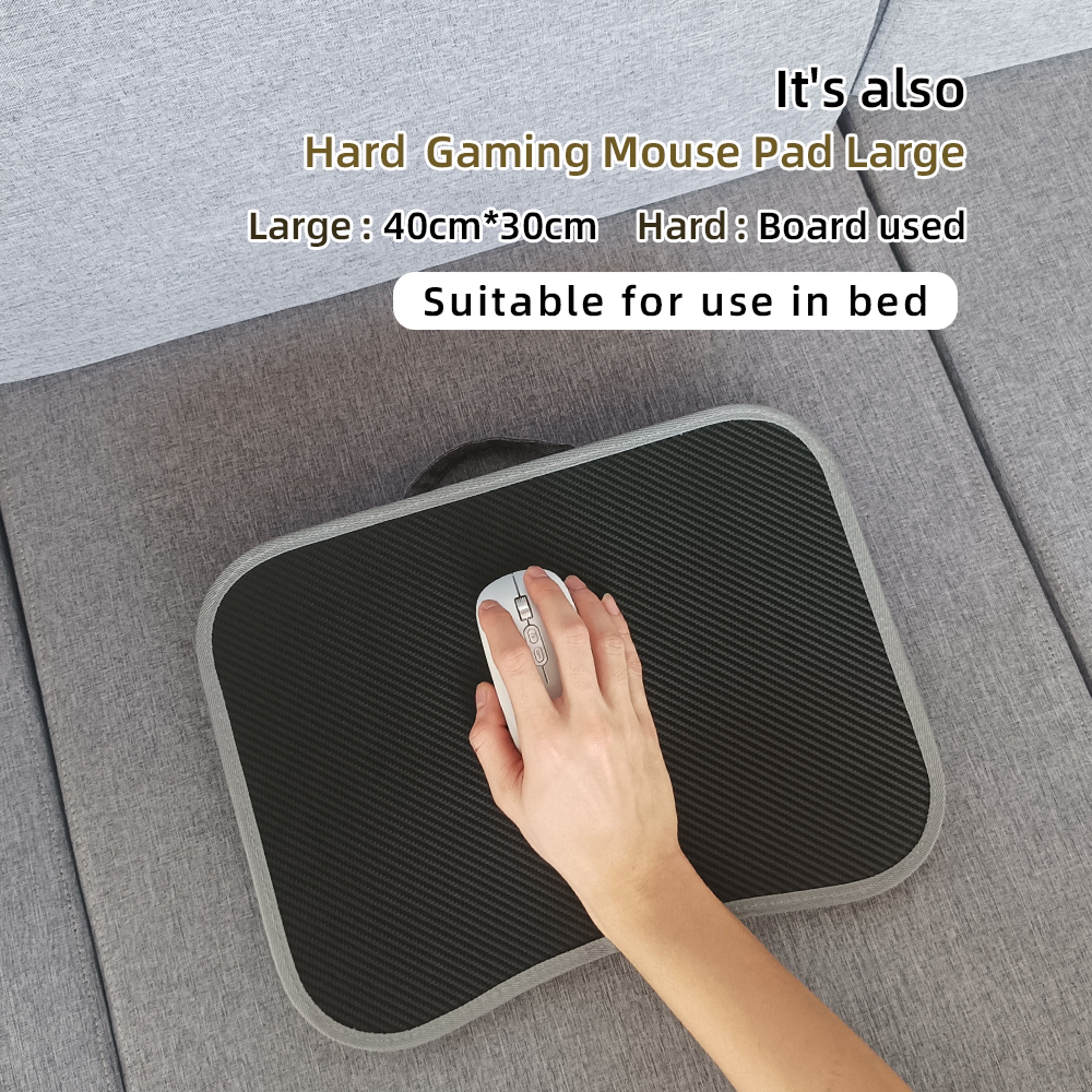 Portable Cushioned Laptop Lap Desk With Hard Mouse Pad And Wood Tray 1