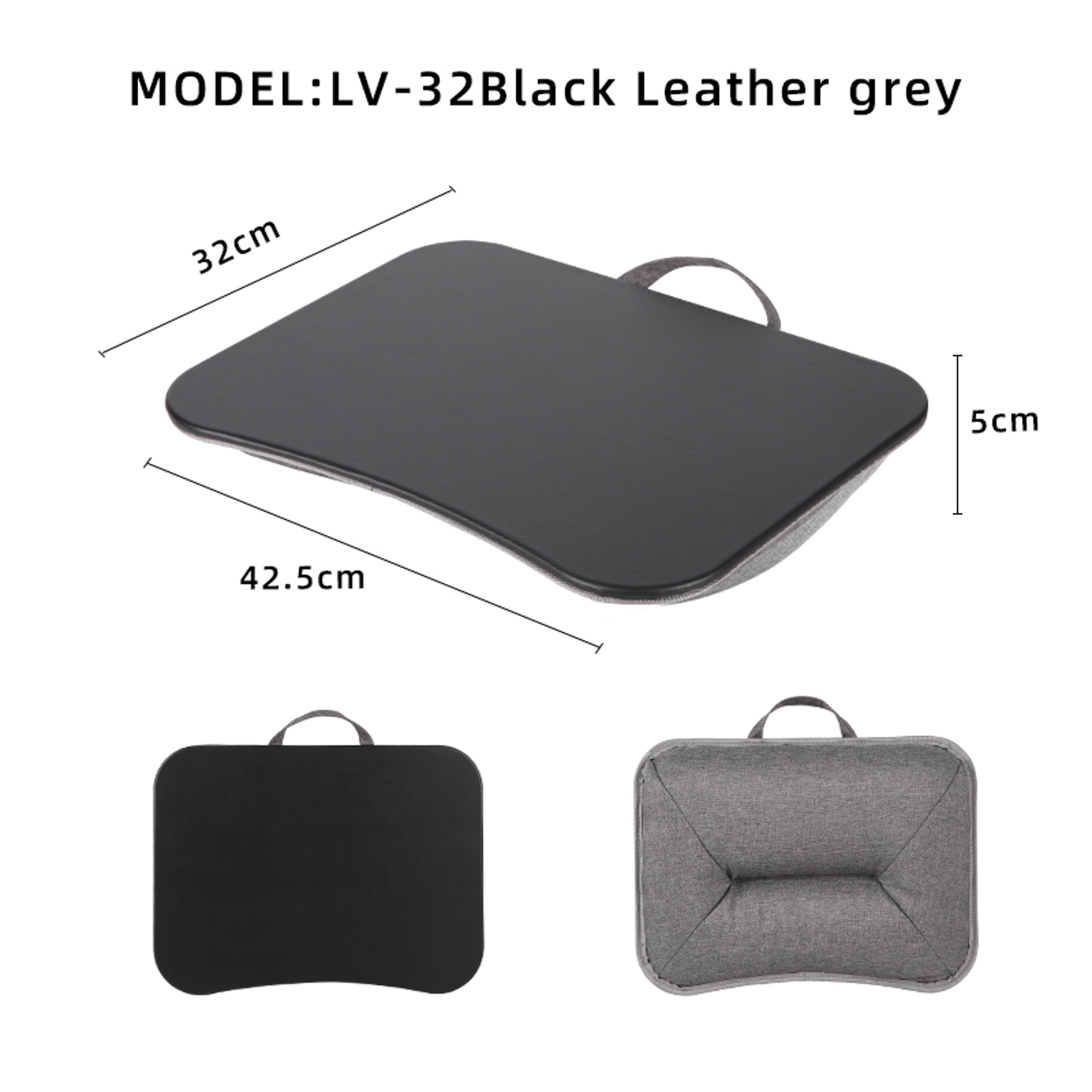 Portable Cushioned Laptop Lap Desk With Hard Mouse Pad And Wood Tray 5