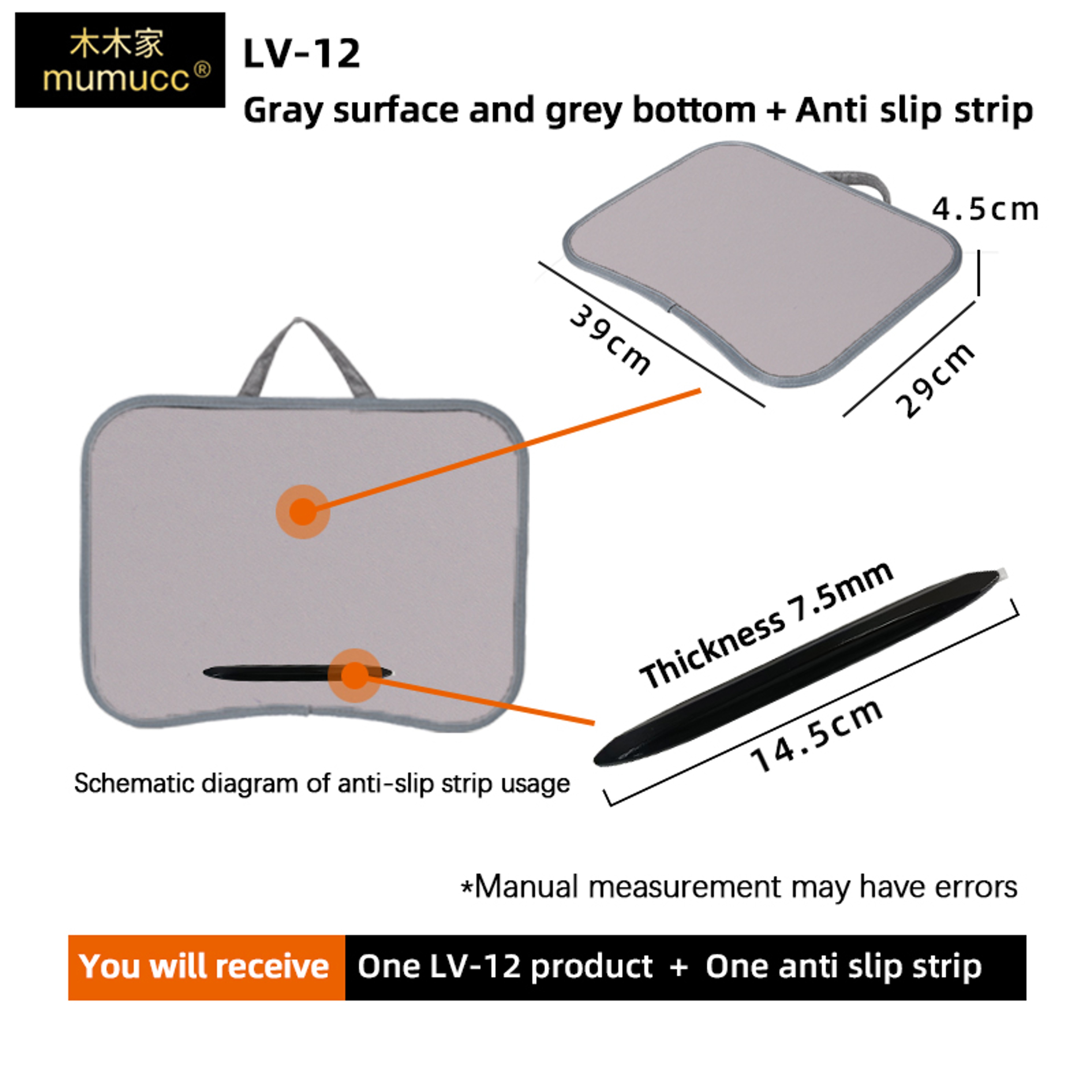 Portable Cushioned Laptop Lap Desk With Hard Mouse Pad And Wood Tray 8