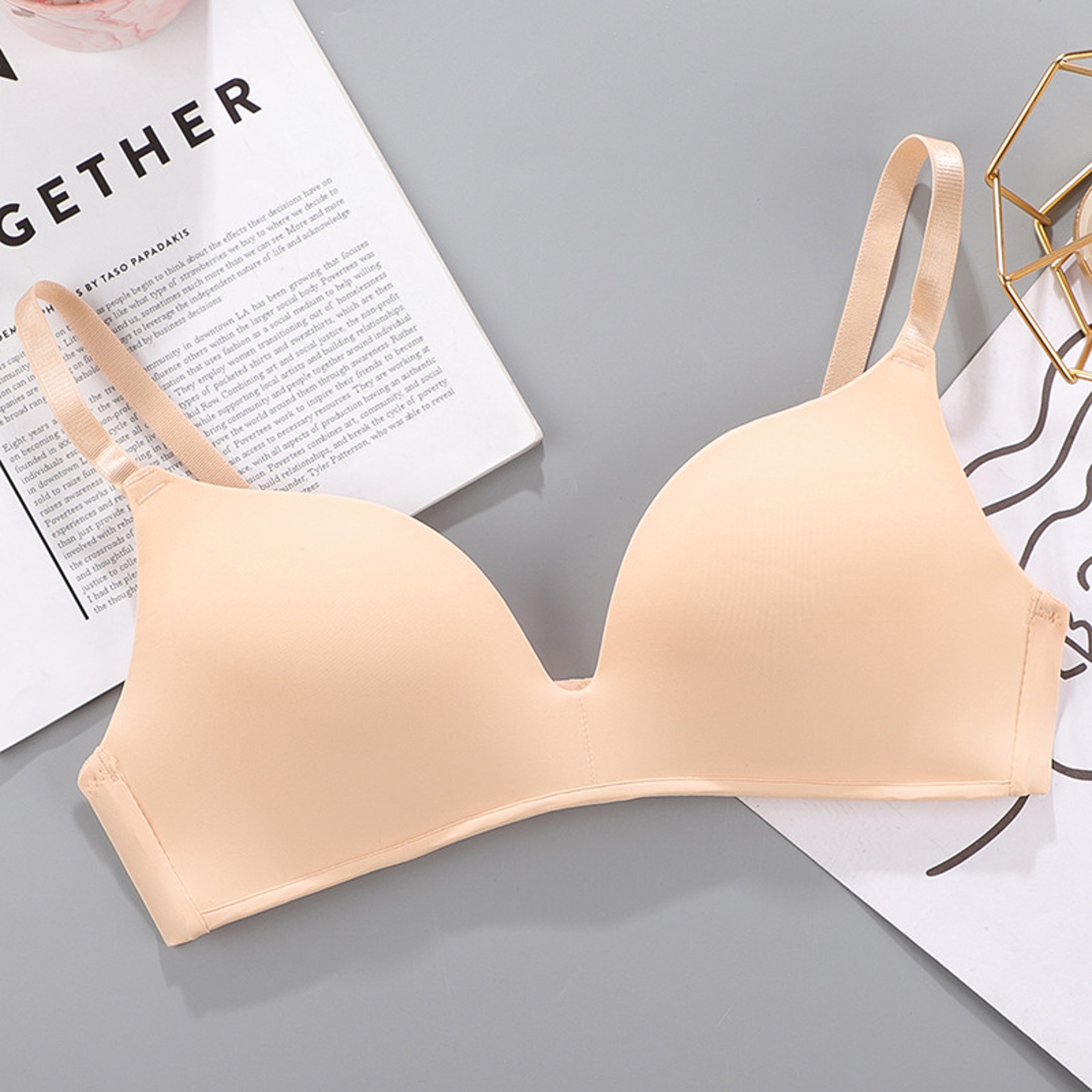 Seamless Wire Free Push Up Bra with Adjustable Straps – view 7