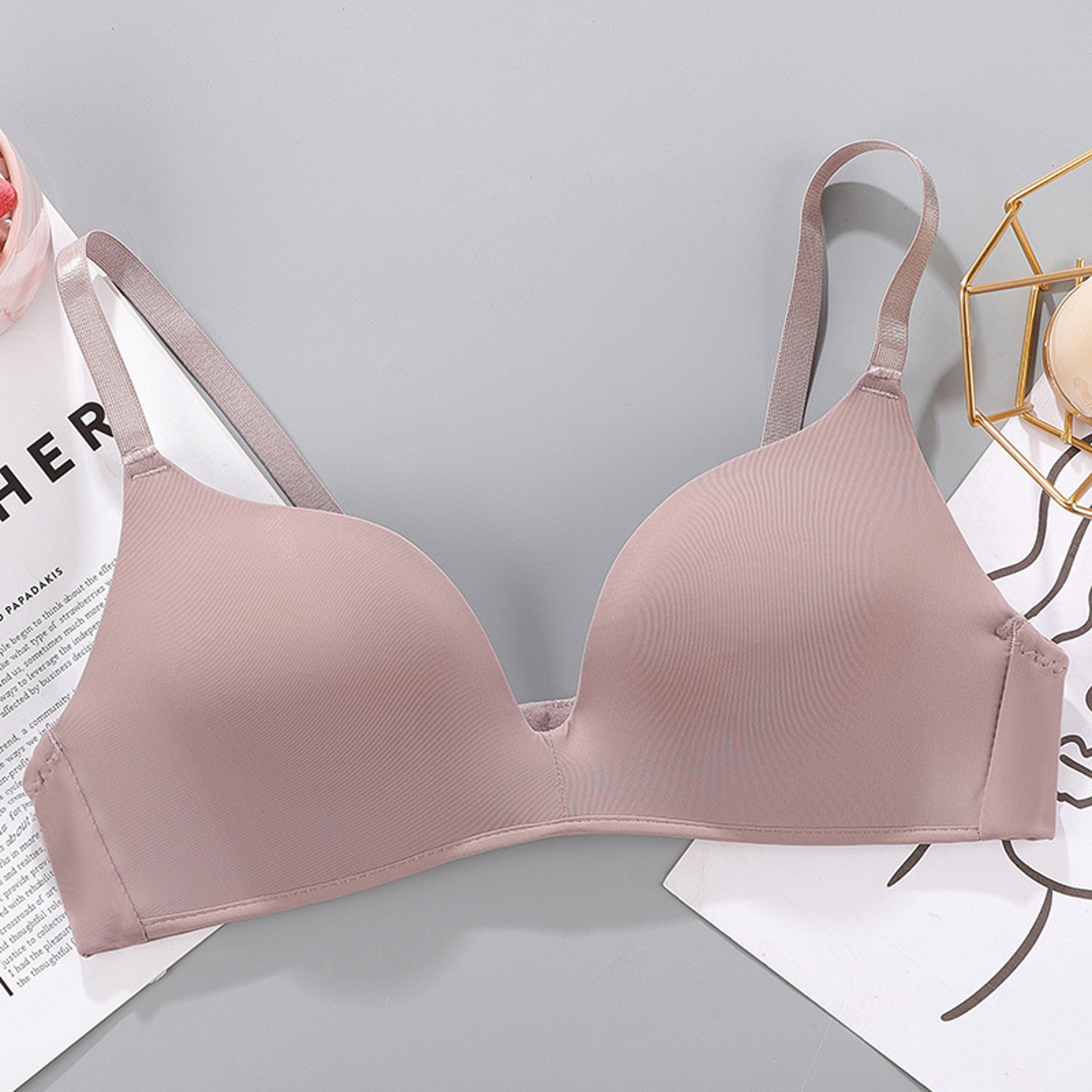 Seamless Wire Free Push Up Bra with Adjustable Straps – view 9
