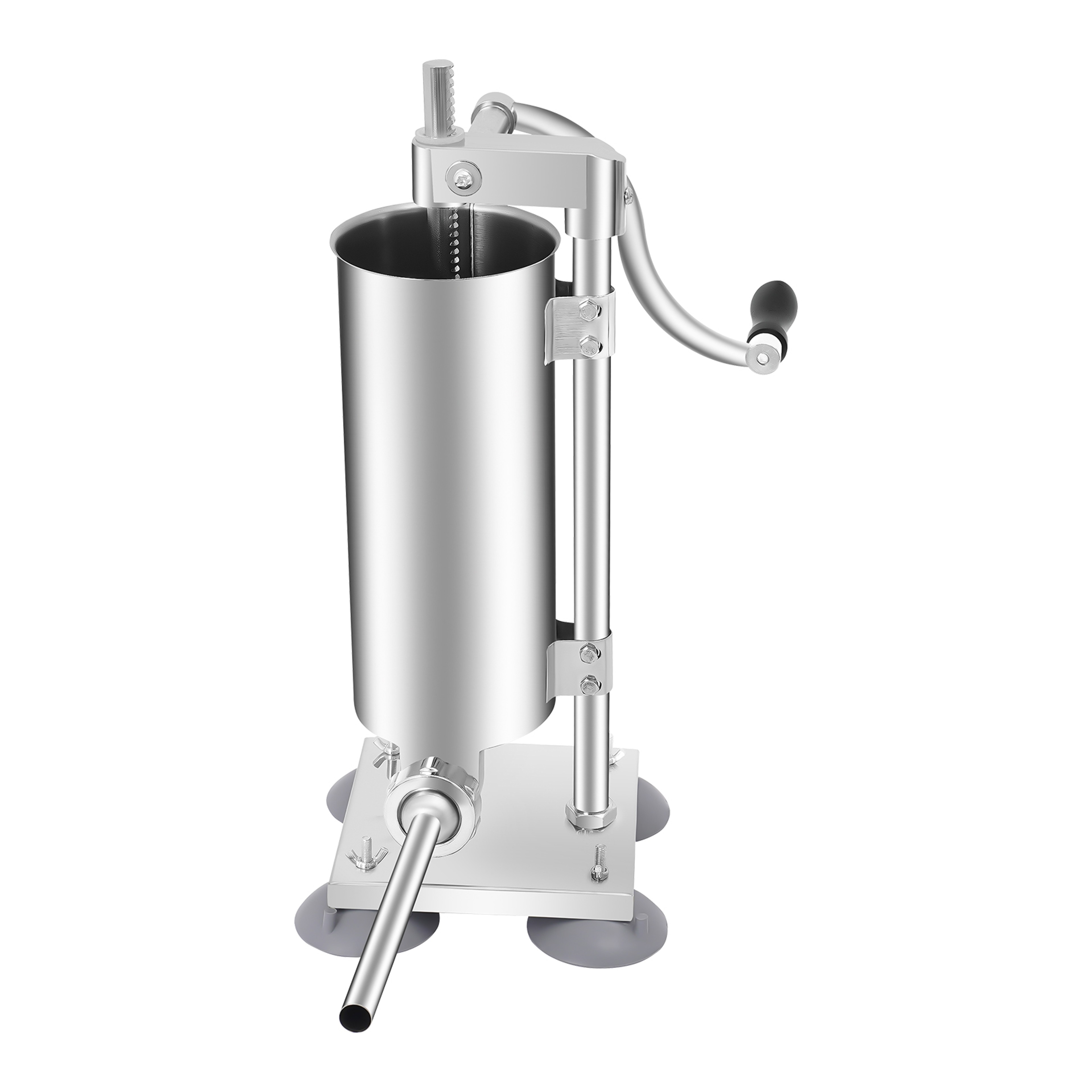 3L Manual Sausage Stuffer  Stainless Steel Vertical Sausage Maker With 11 Filling Tubes 6