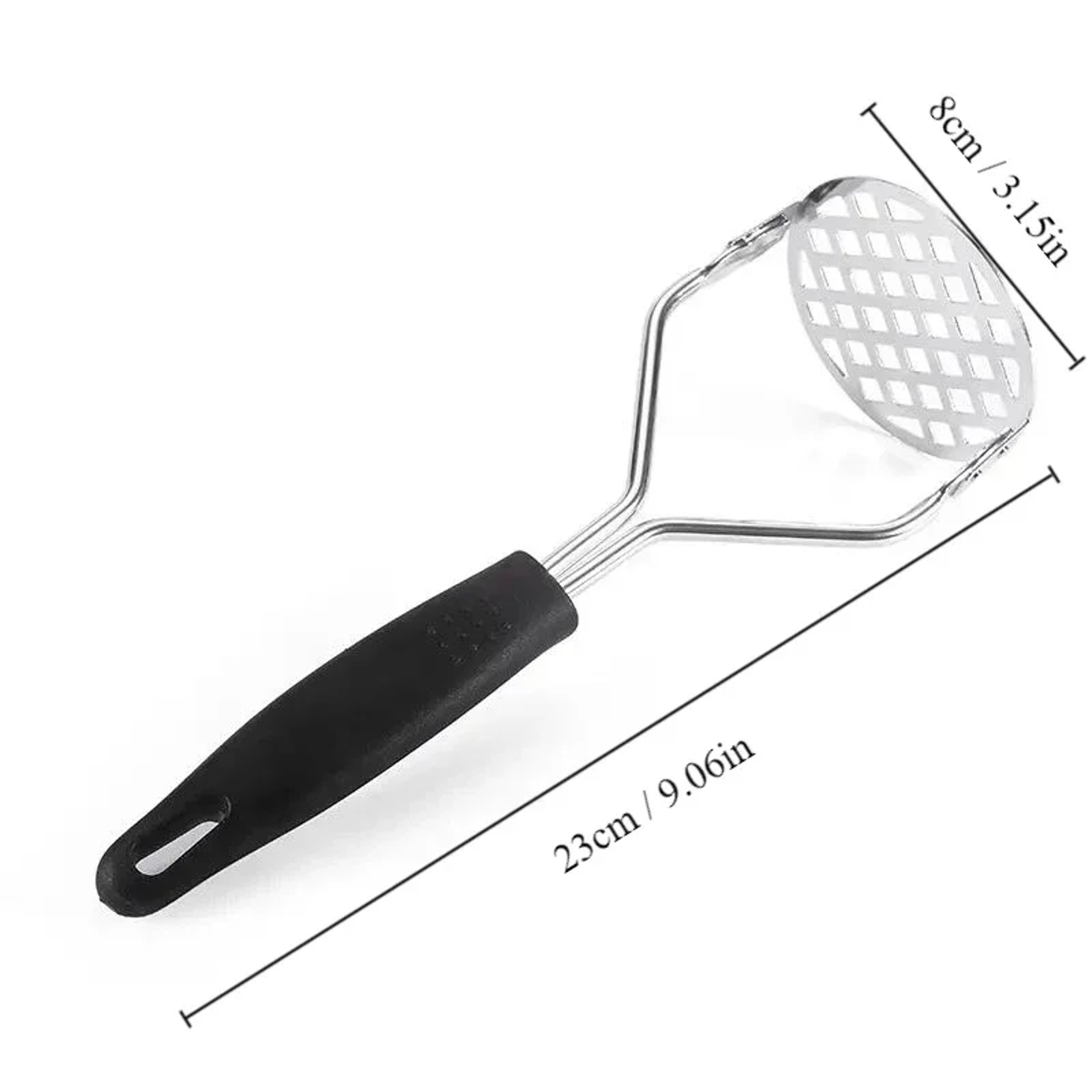 Stainless Steel Potato Masher and Vegetable Crusher for Smooth Purees – view 7