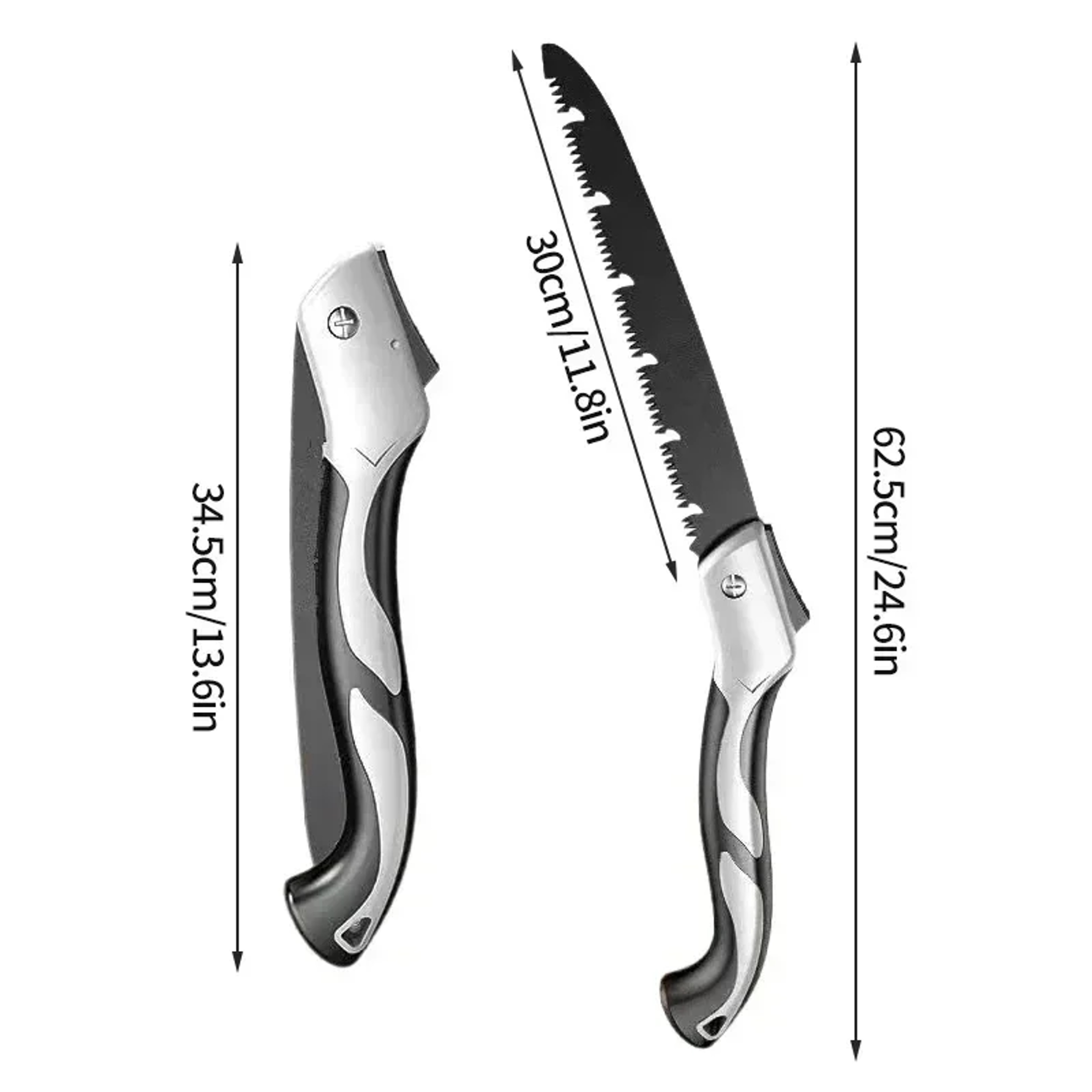 Folding Hand Saw – Portable Metal Pruning Saw for Gardening and Wood Cutting – view 7