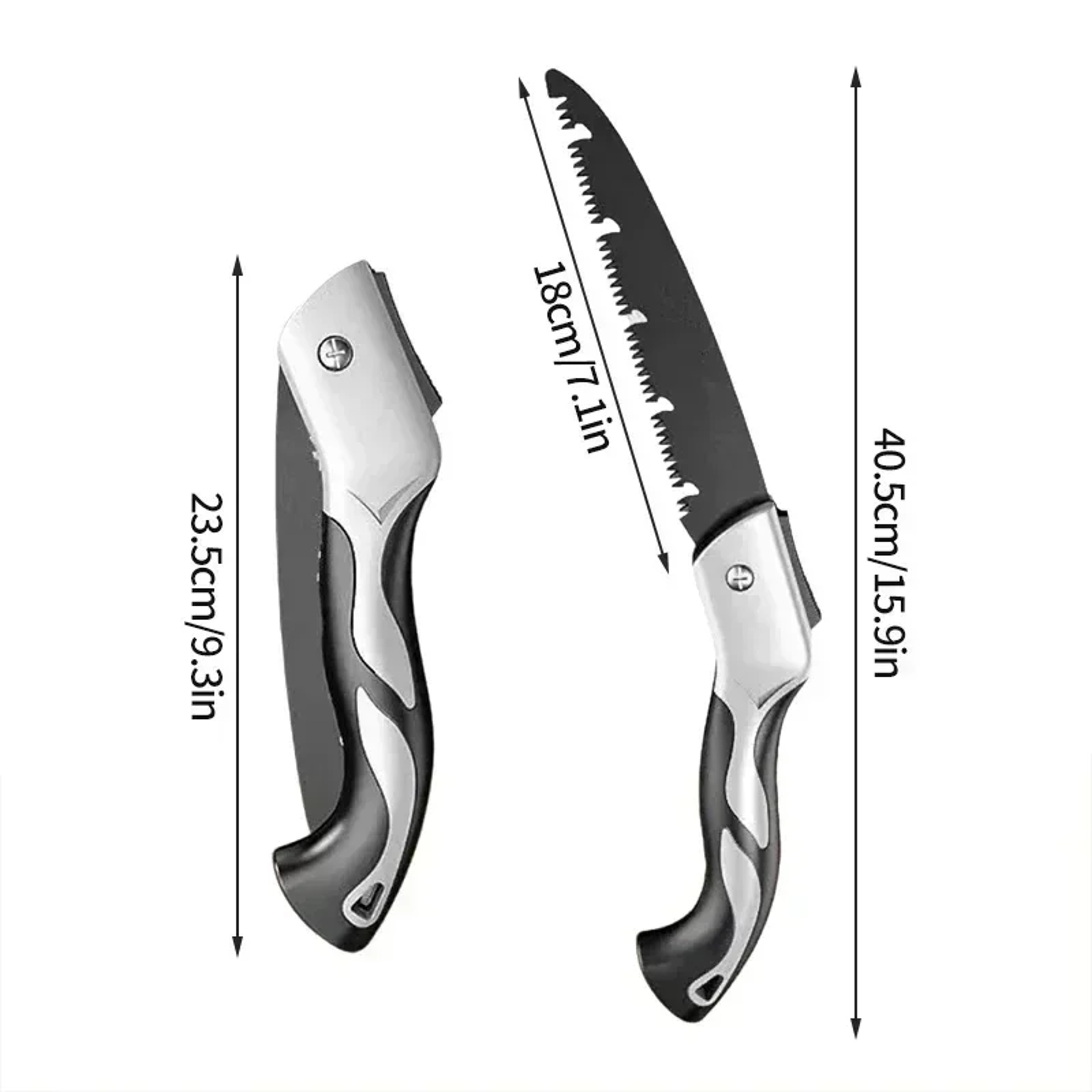 Folding Hand Saw – Portable Metal Pruning Saw for Gardening and Wood Cutting – view 10