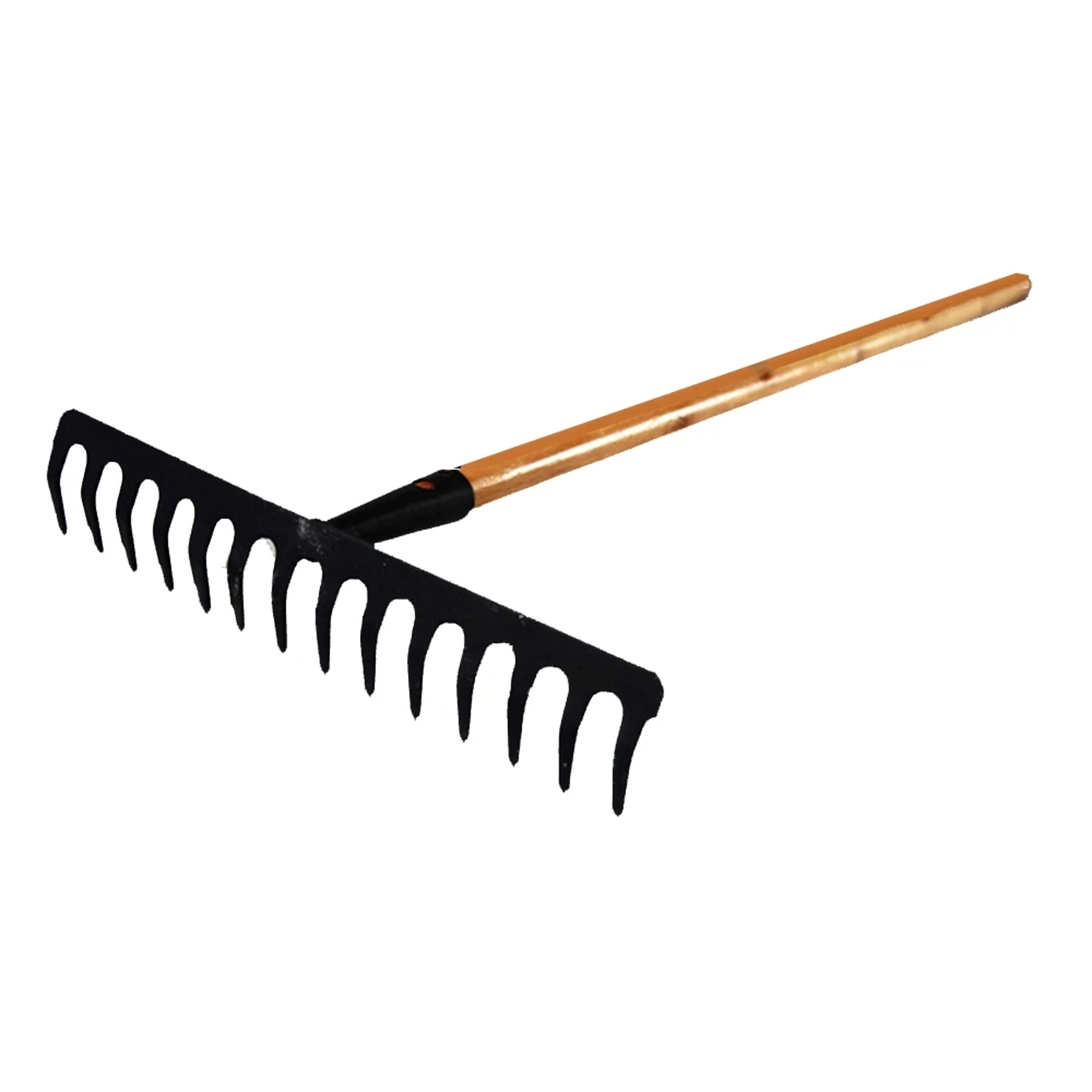 14Tooth Steel Garden Rake Head For Farming Soil Leveling And Yard Cleanup 0