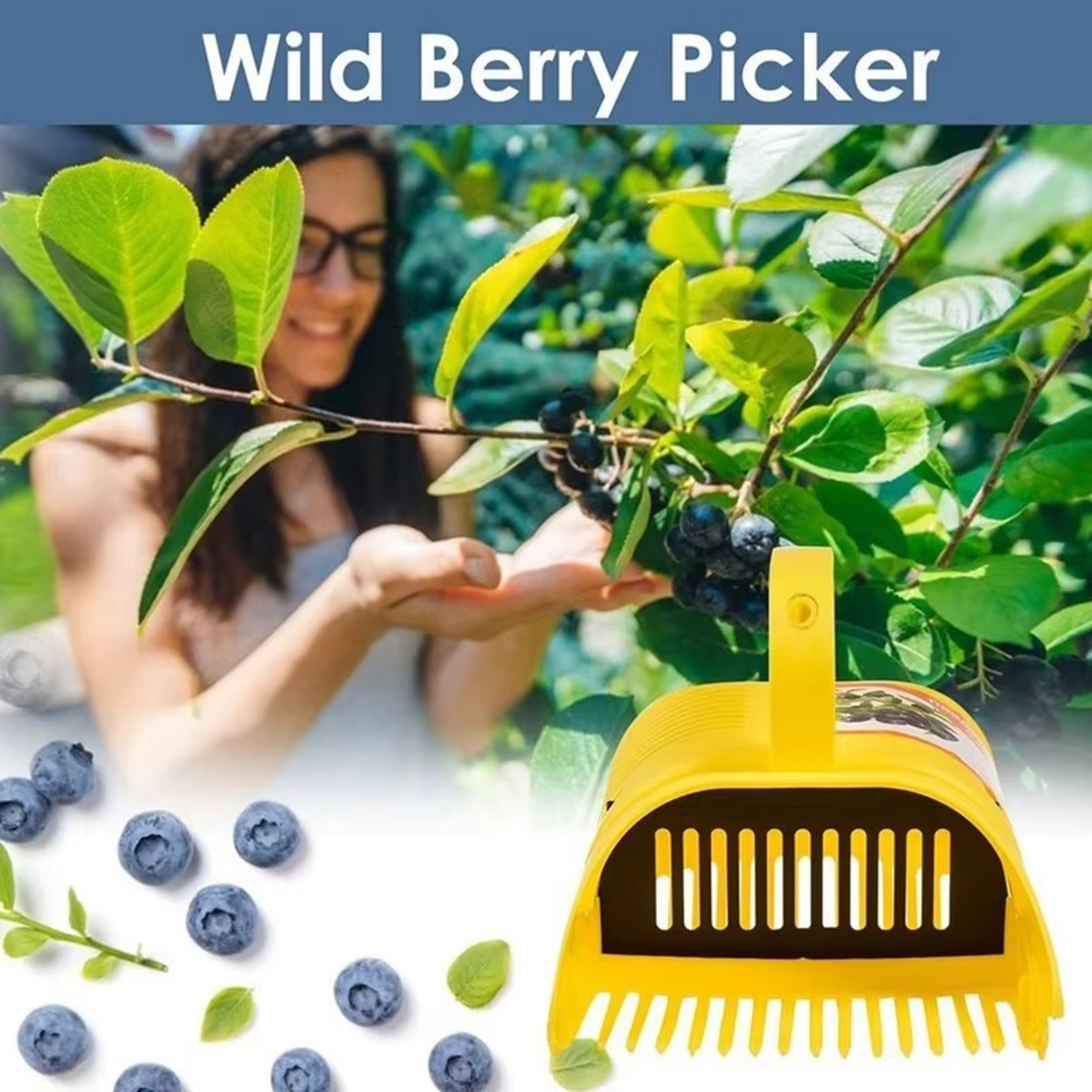 Blueberry Picker Rake With Comb Teeth  Lightweight Handheld Berry Harvesting Tool 3