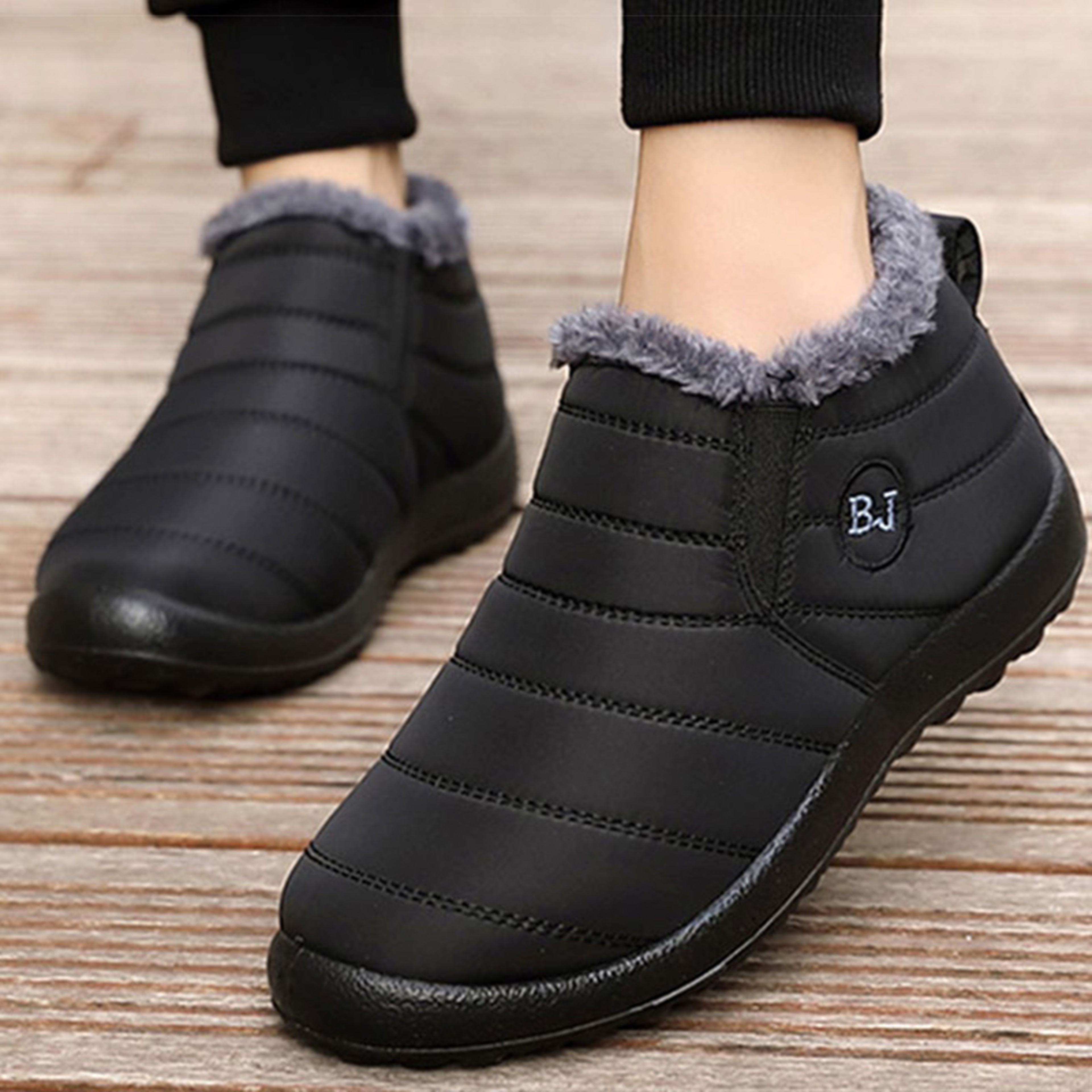 Womens Waterproof Winter Snow Boots With Plush Lining And SlipOn Design 4