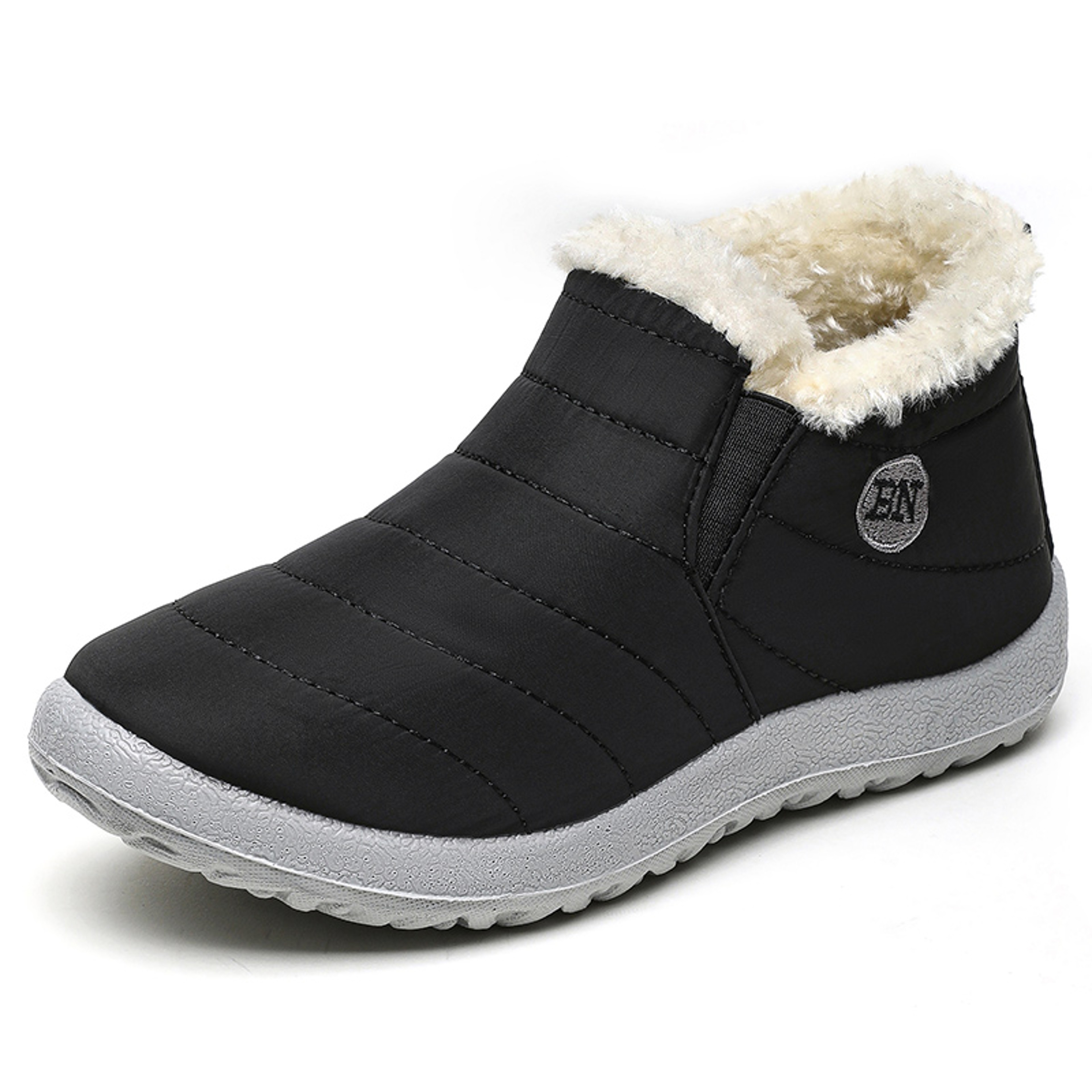 Mens Waterproof Winter Snow Boots With Plush Lining And SlipOn Design 6