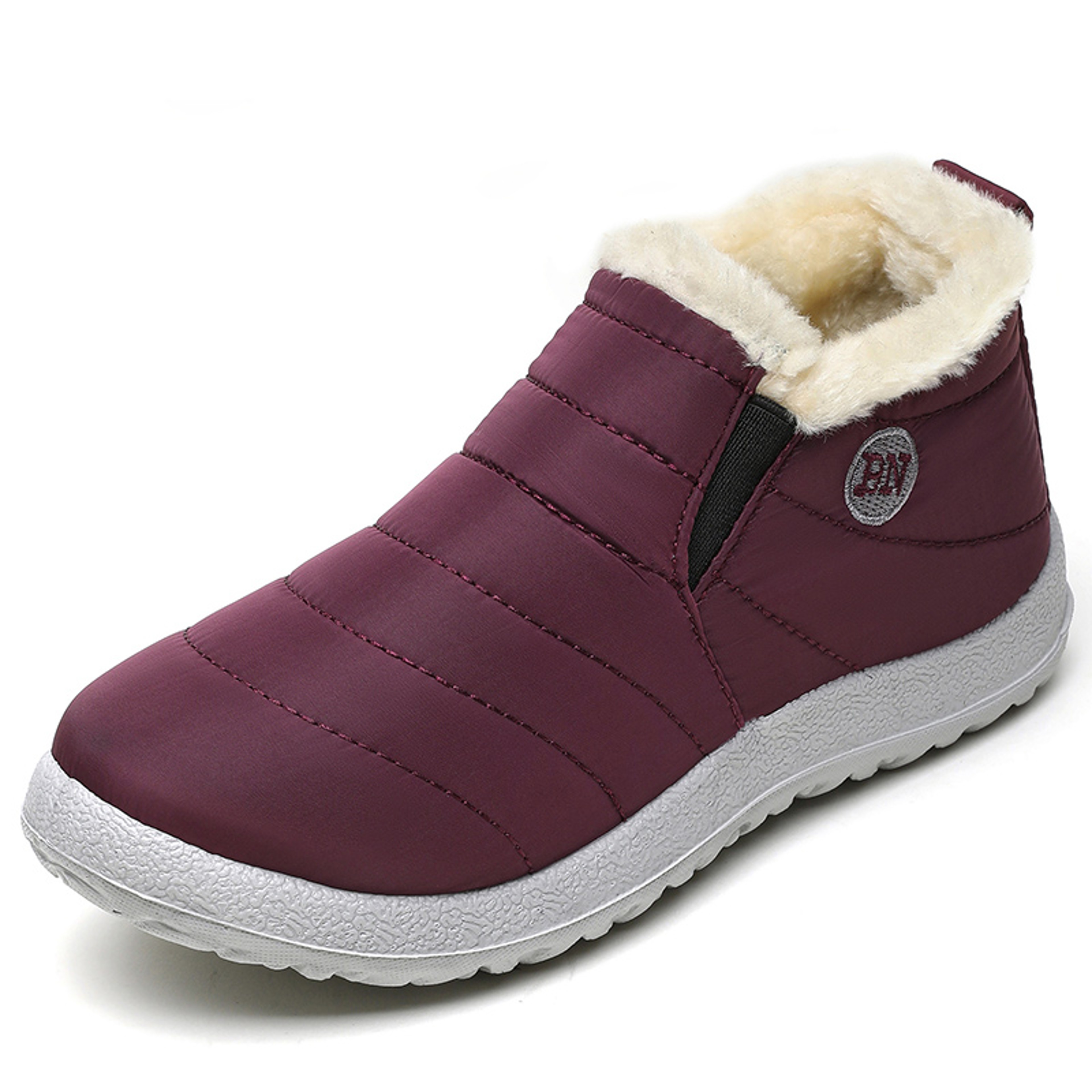Mens Waterproof Winter Snow Boots With Plush Lining And SlipOn Design 7