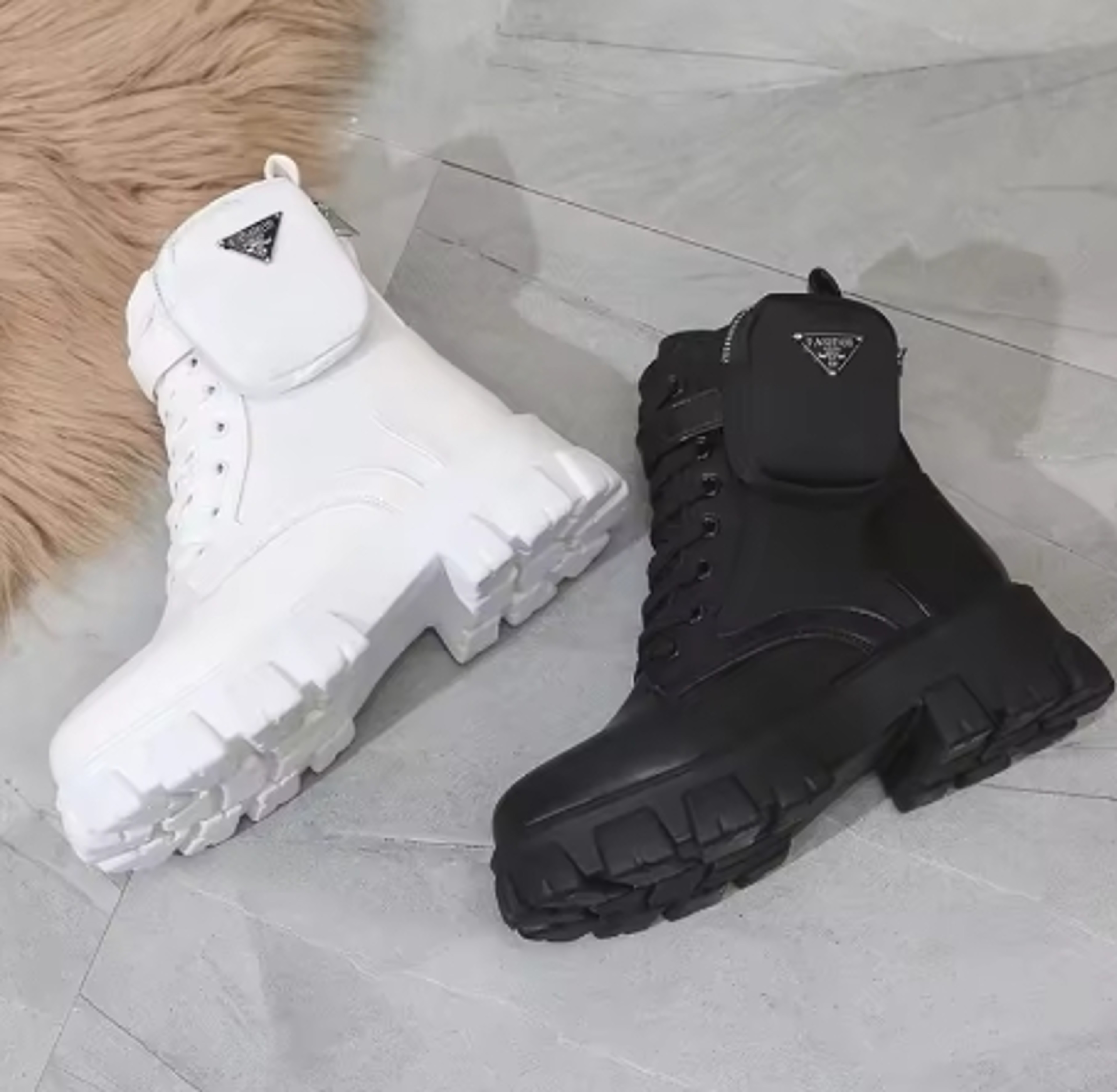 Womens MidCalf Platform Boots With Square Heels And Waterproof Design 3