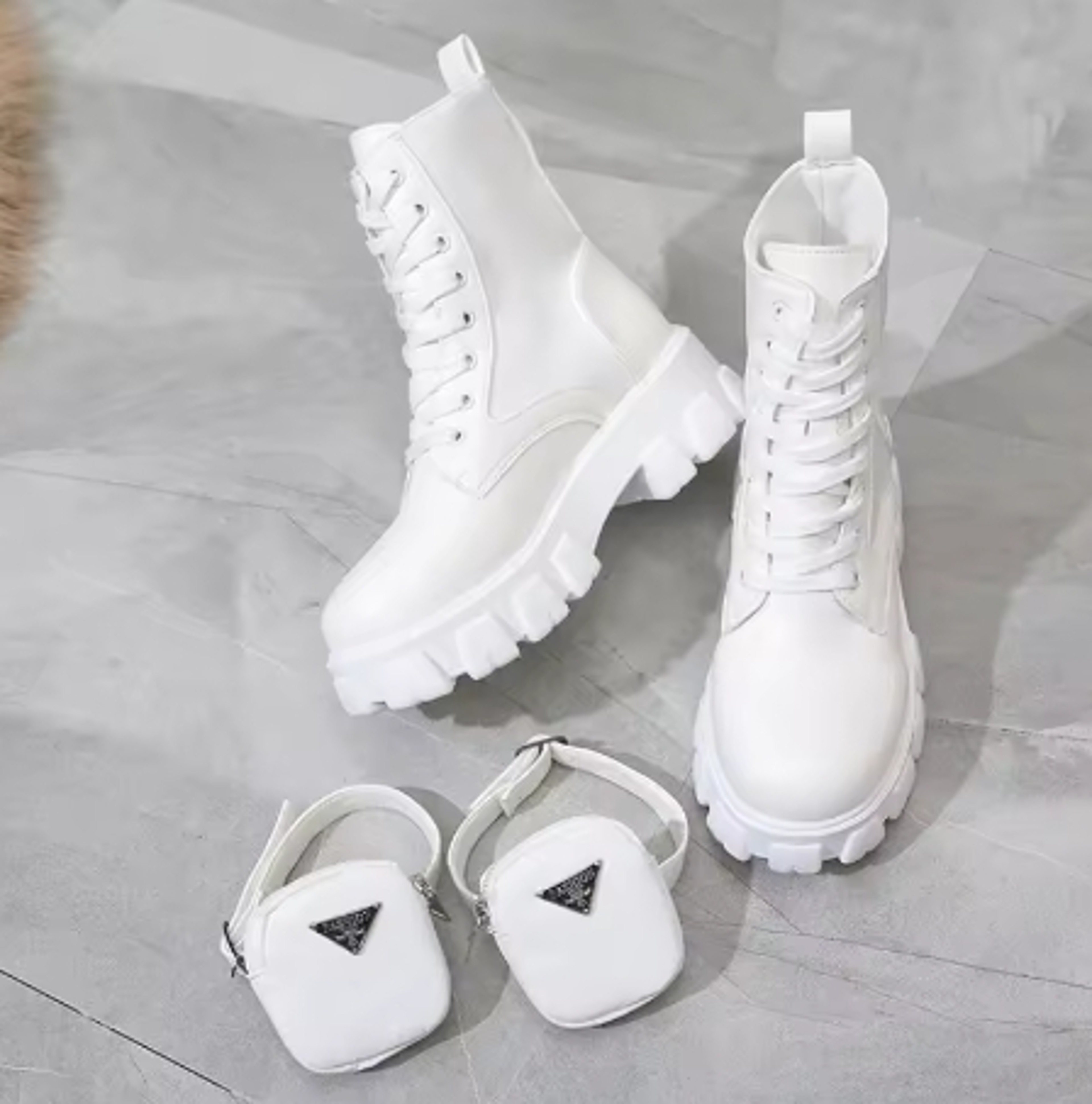 Womens MidCalf Platform Boots With Square Heels And Waterproof Design 4