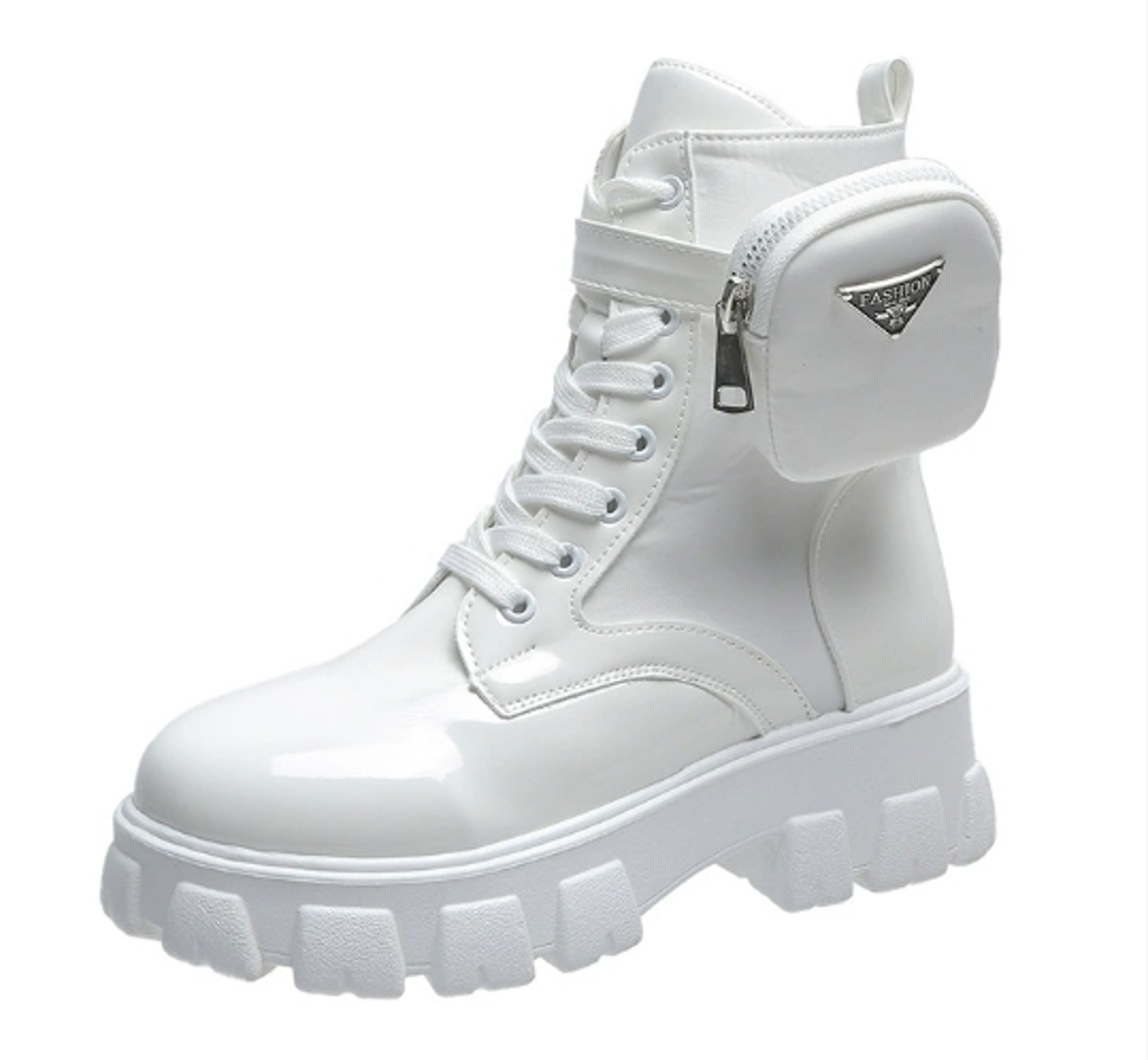 Womens MidCalf Platform Boots With Square Heels And Waterproof Design 8