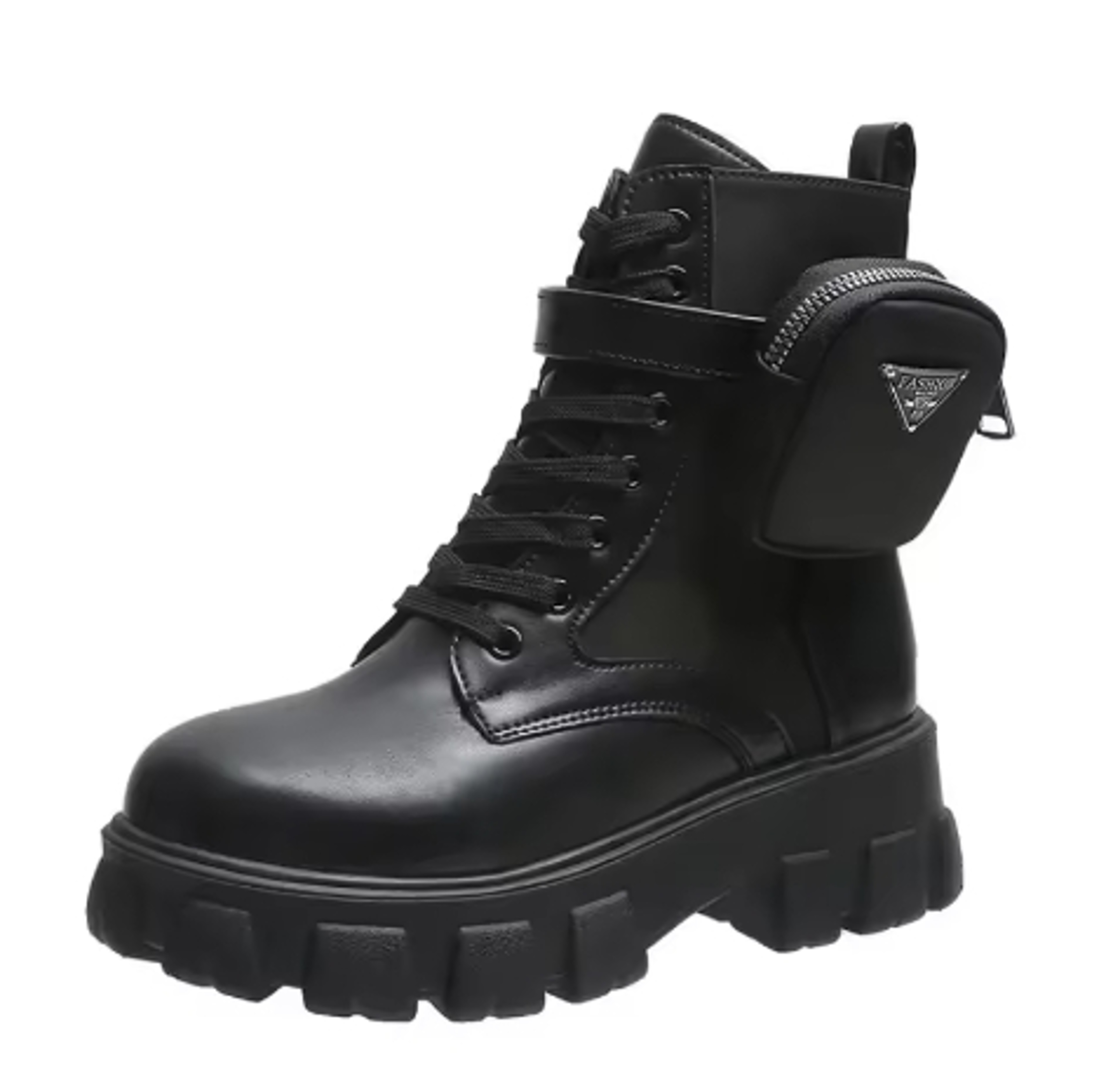 Womens MidCalf Platform Boots With Square Heels And Waterproof Design 7
