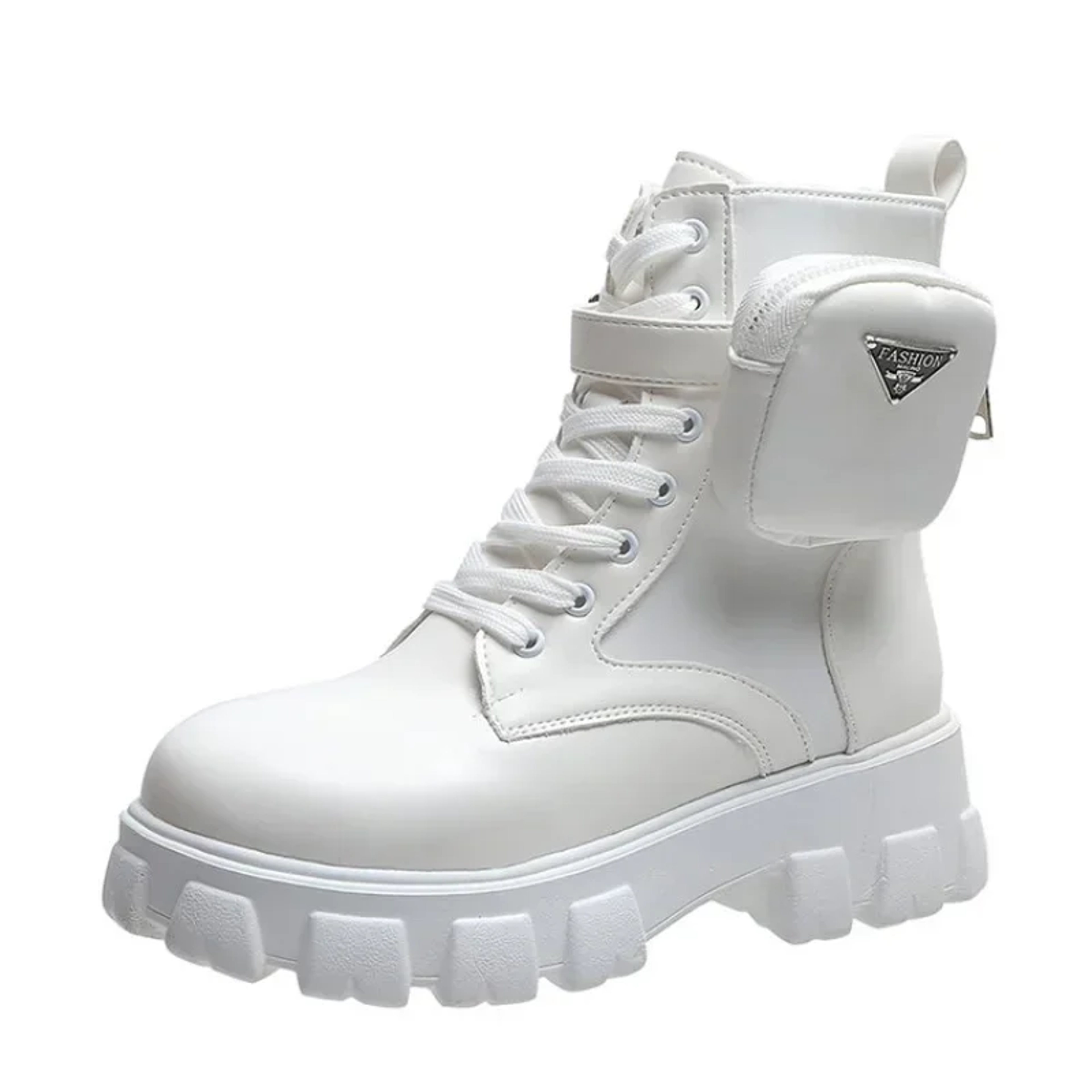 Womens MidCalf Platform Boots With Square Heels And Waterproof Design 0
