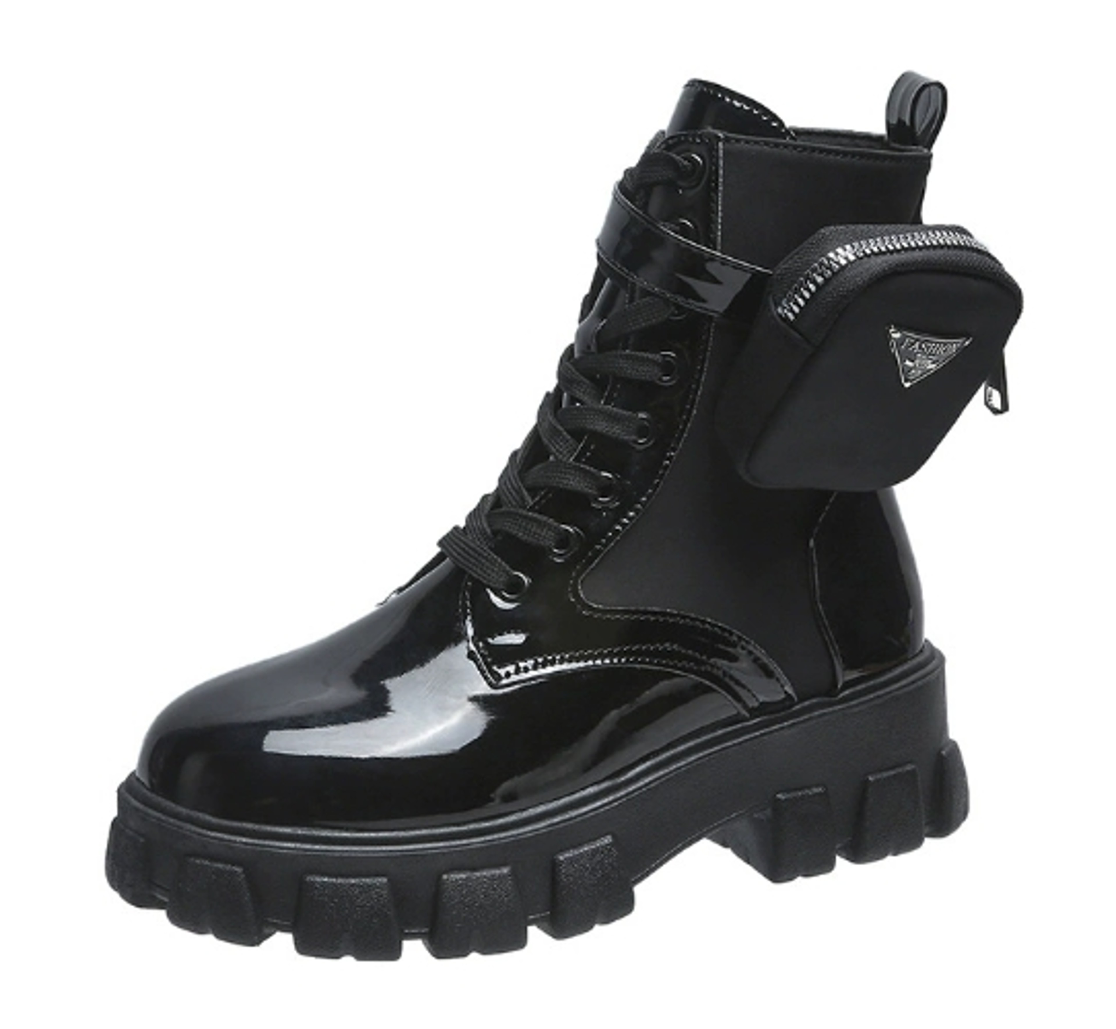 Womens MidCalf Platform Boots With Square Heels And Waterproof Design 9