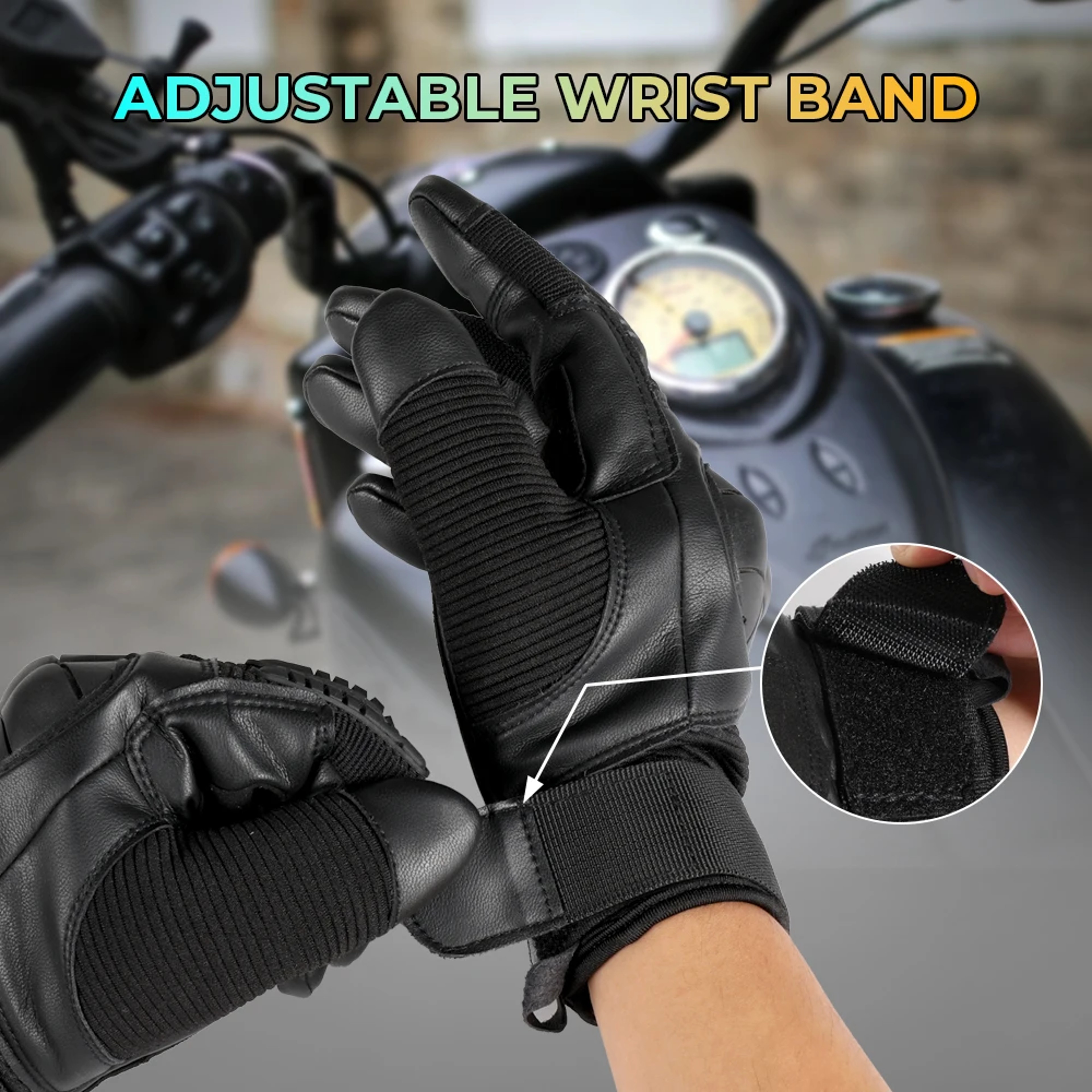 Full Finger Tactical Cycling Gloves With AntiSlip Grip And Shock Absorption 3