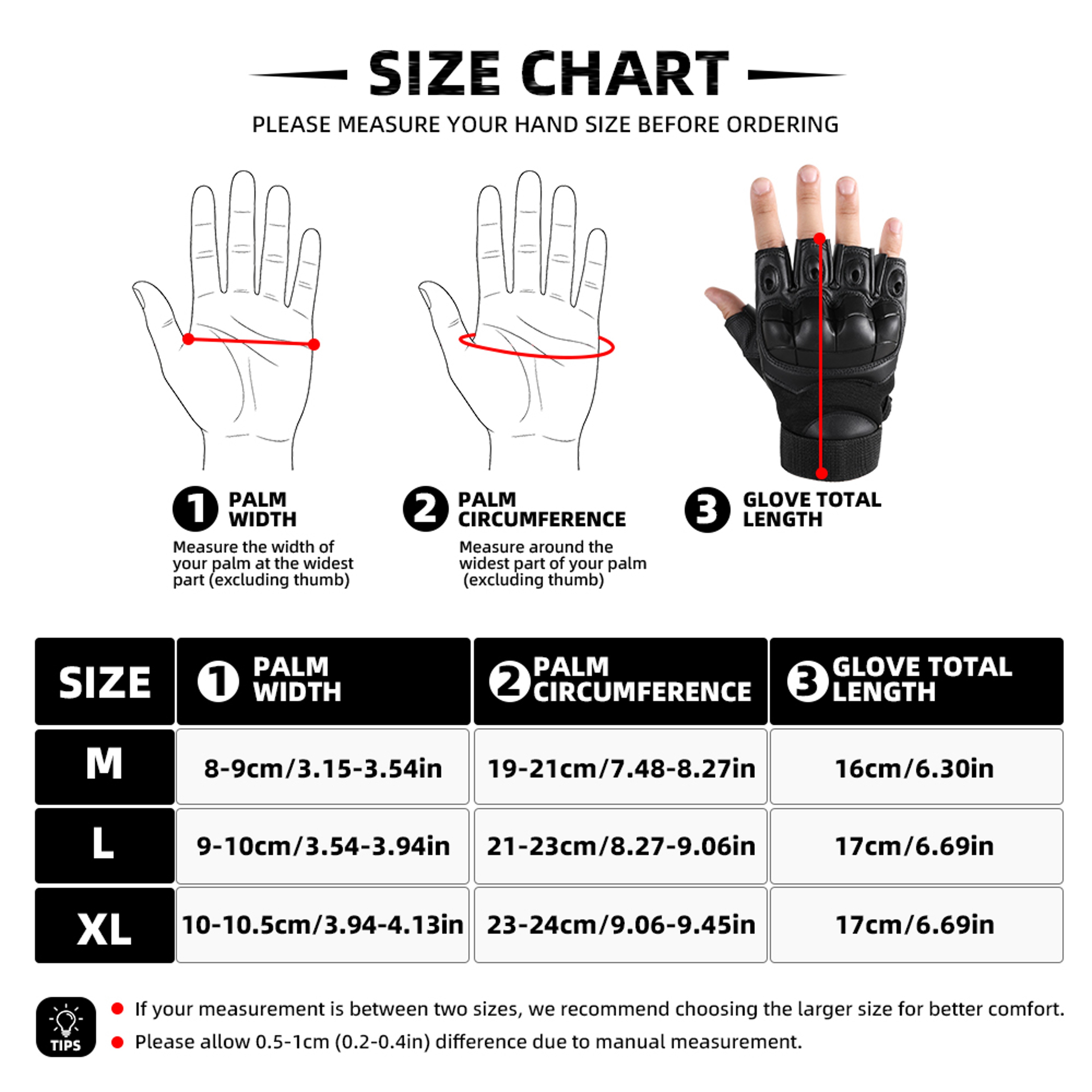 Tactical Fingerless Gloves With AntiSlip Grip And Hard Shell Protection 5