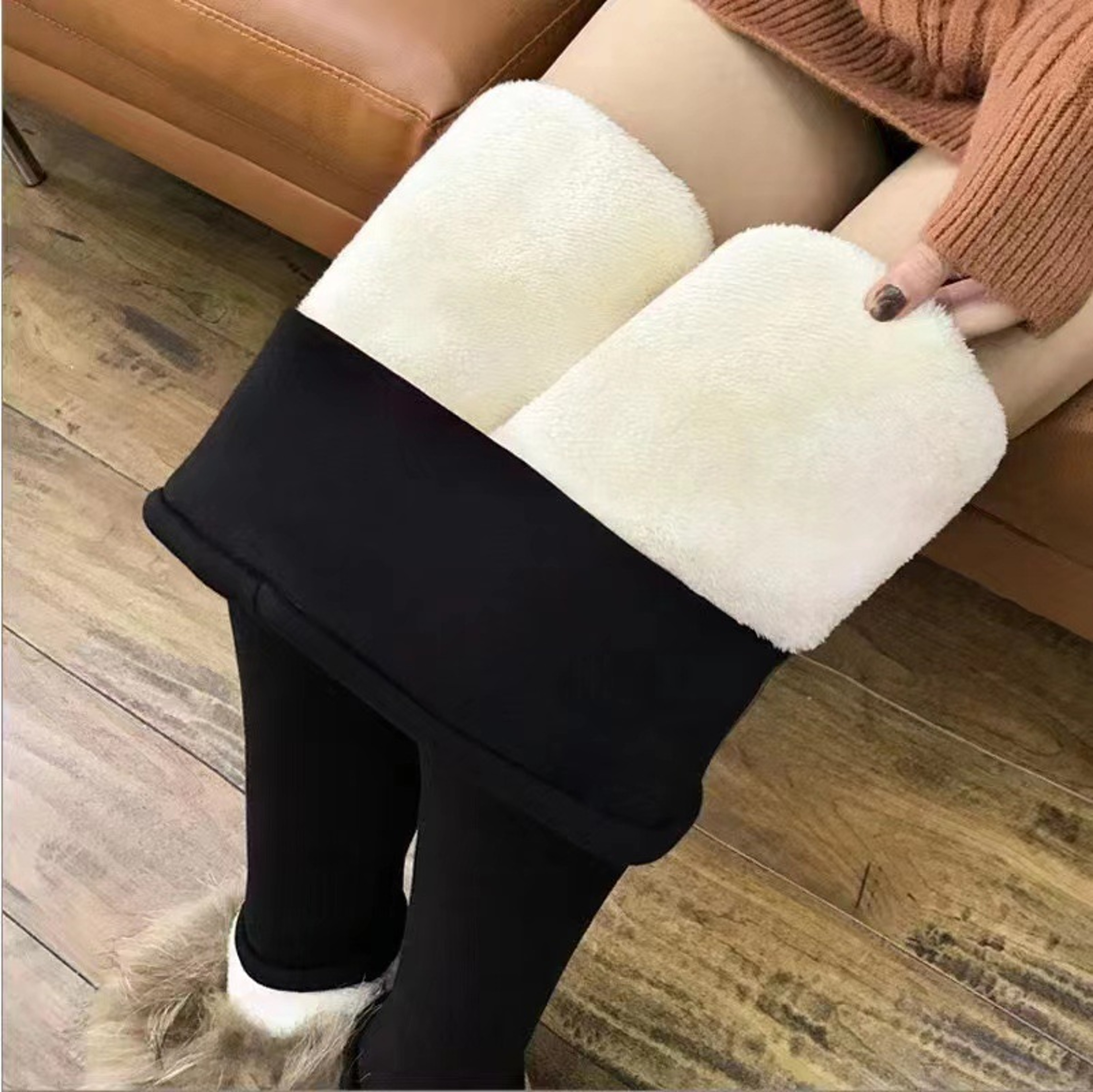 Womens High Waisted Winter Leggings With Stretch Fabric And Booty Lifting Fit 0