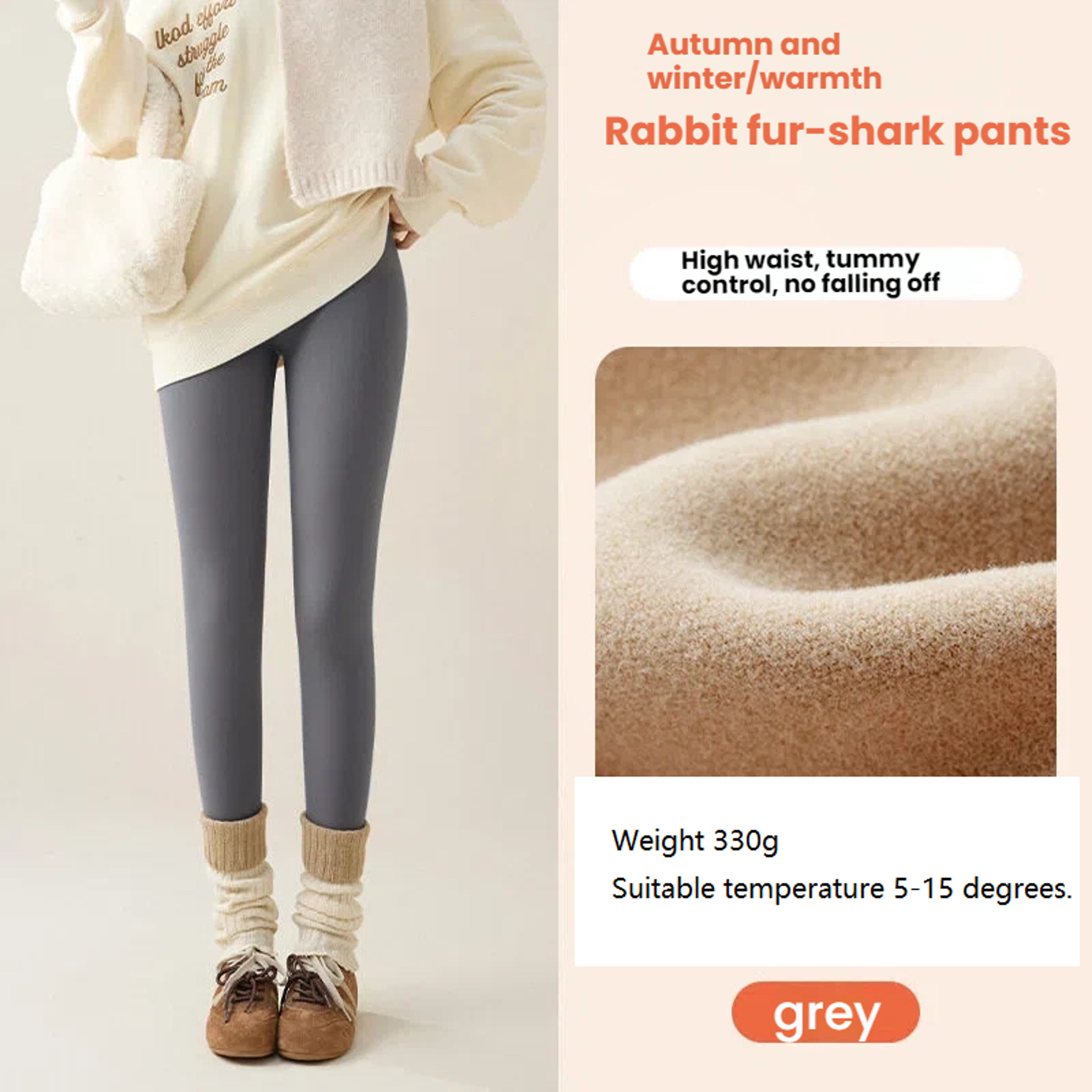 Womens High Waisted Thermal Fleece Lined Leggings For Winter 10