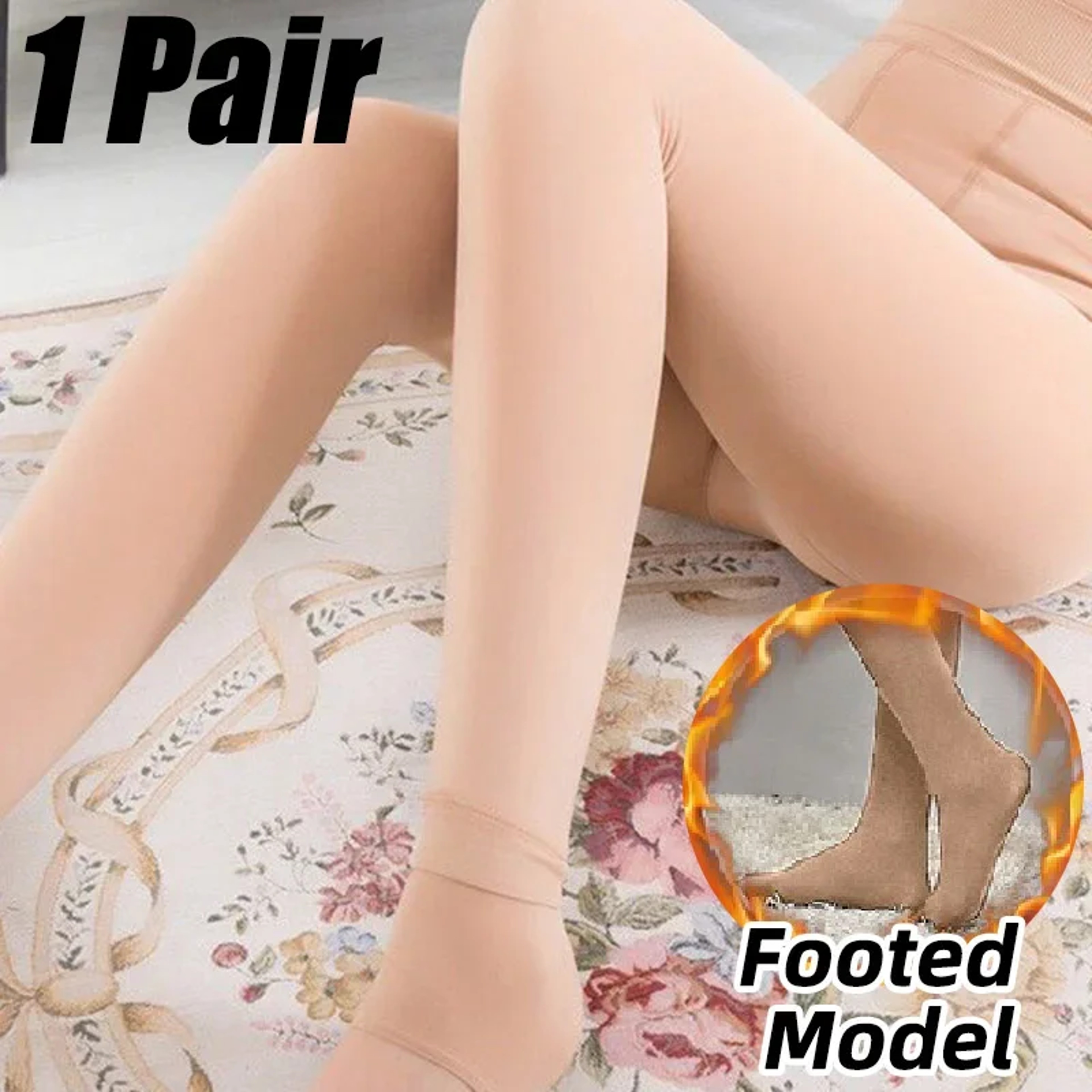 Winter Fleece Lined Leggings For Women Thickened Warm AnkleLength Tights 10
