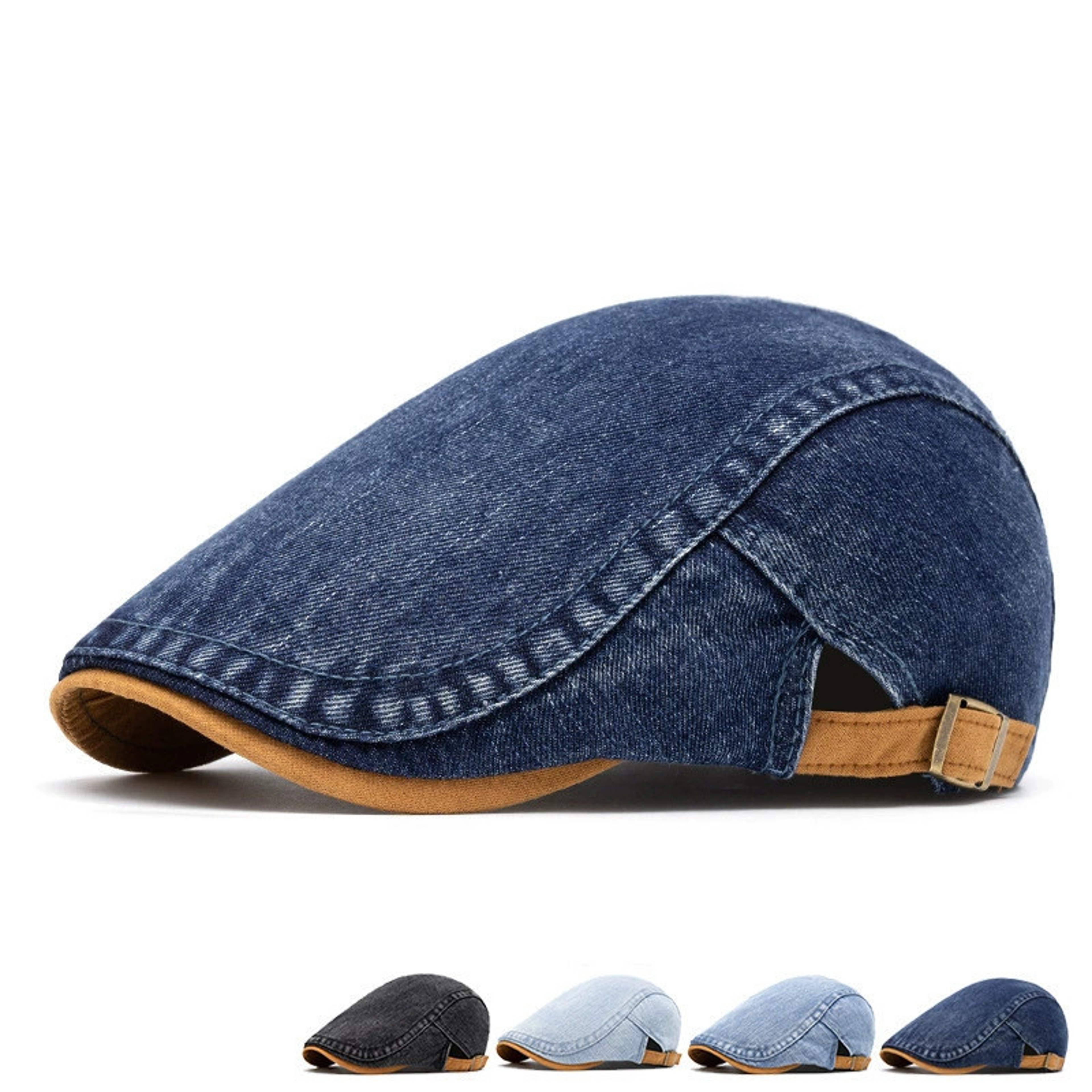 Unisex Cotton Newsboy Cap With Flat Brim For AllSeason Casual Wear 0