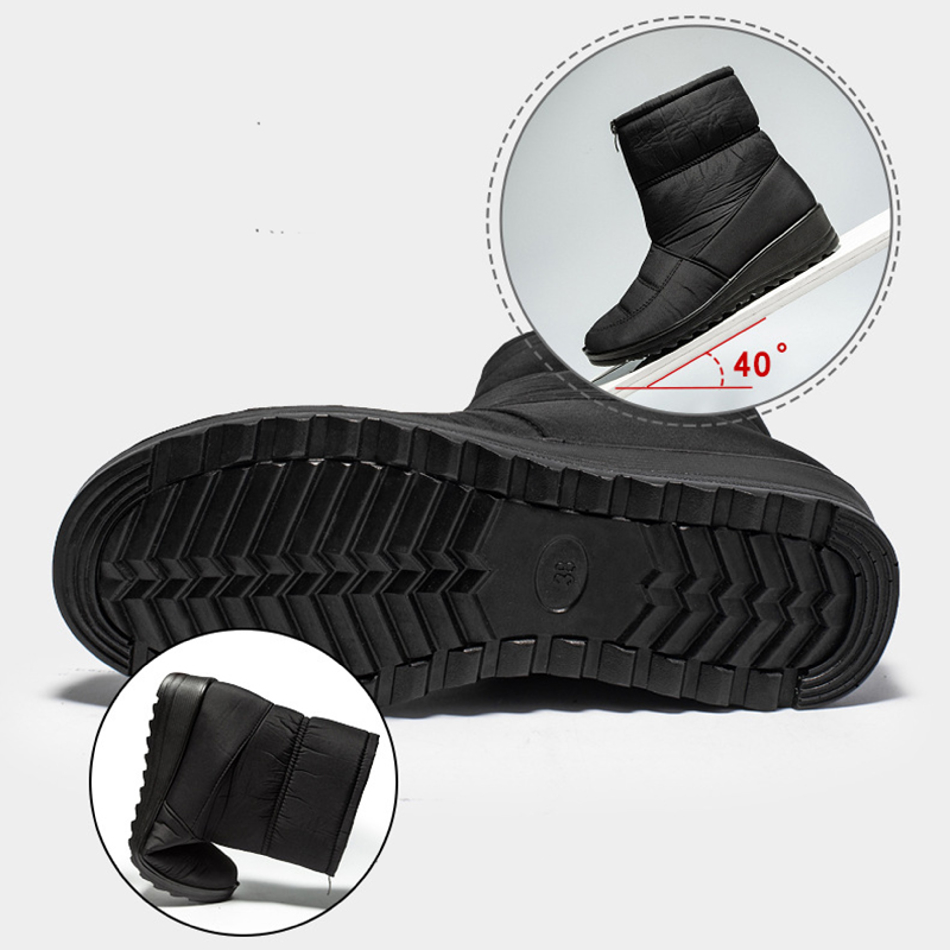 Women's Waterproof Platform Snow Boots with Warm Plush Lining and Non-Slip Sole – view 5