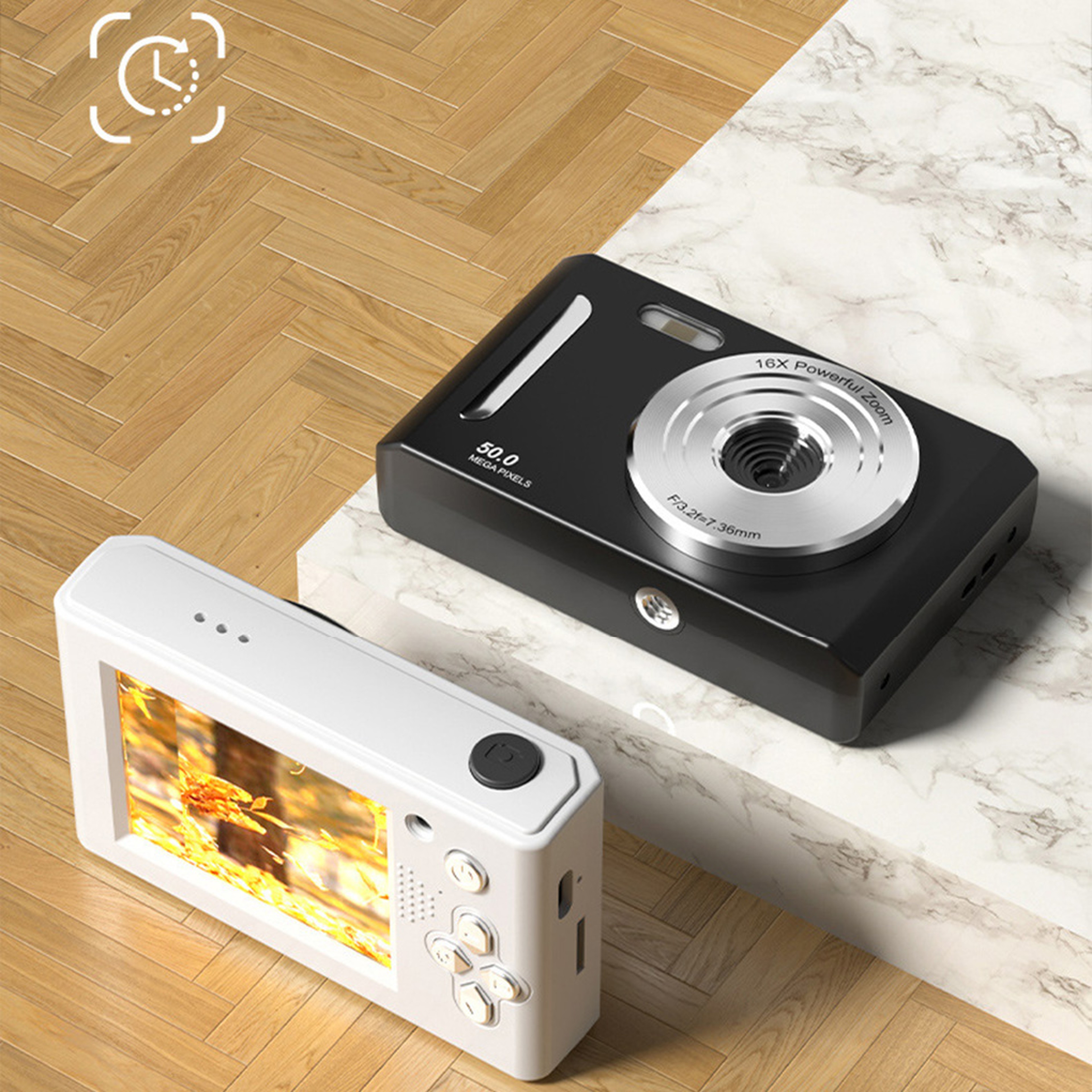 4K Digital Camera With 50MP Photos Dual Cameras And LED Fill Light 5