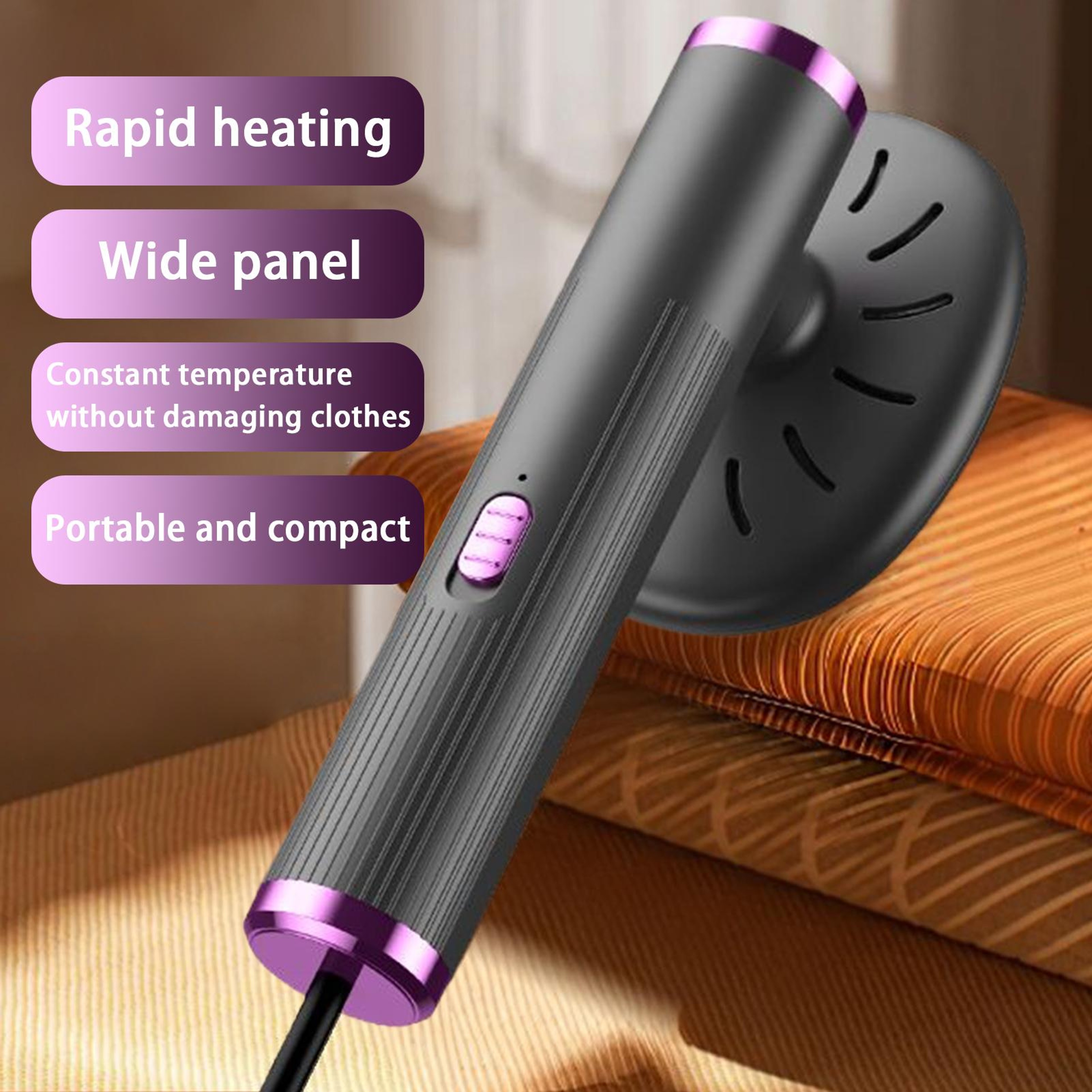 Portable Clothes Steamer With DualMode Ironing And Foldable Handle 1