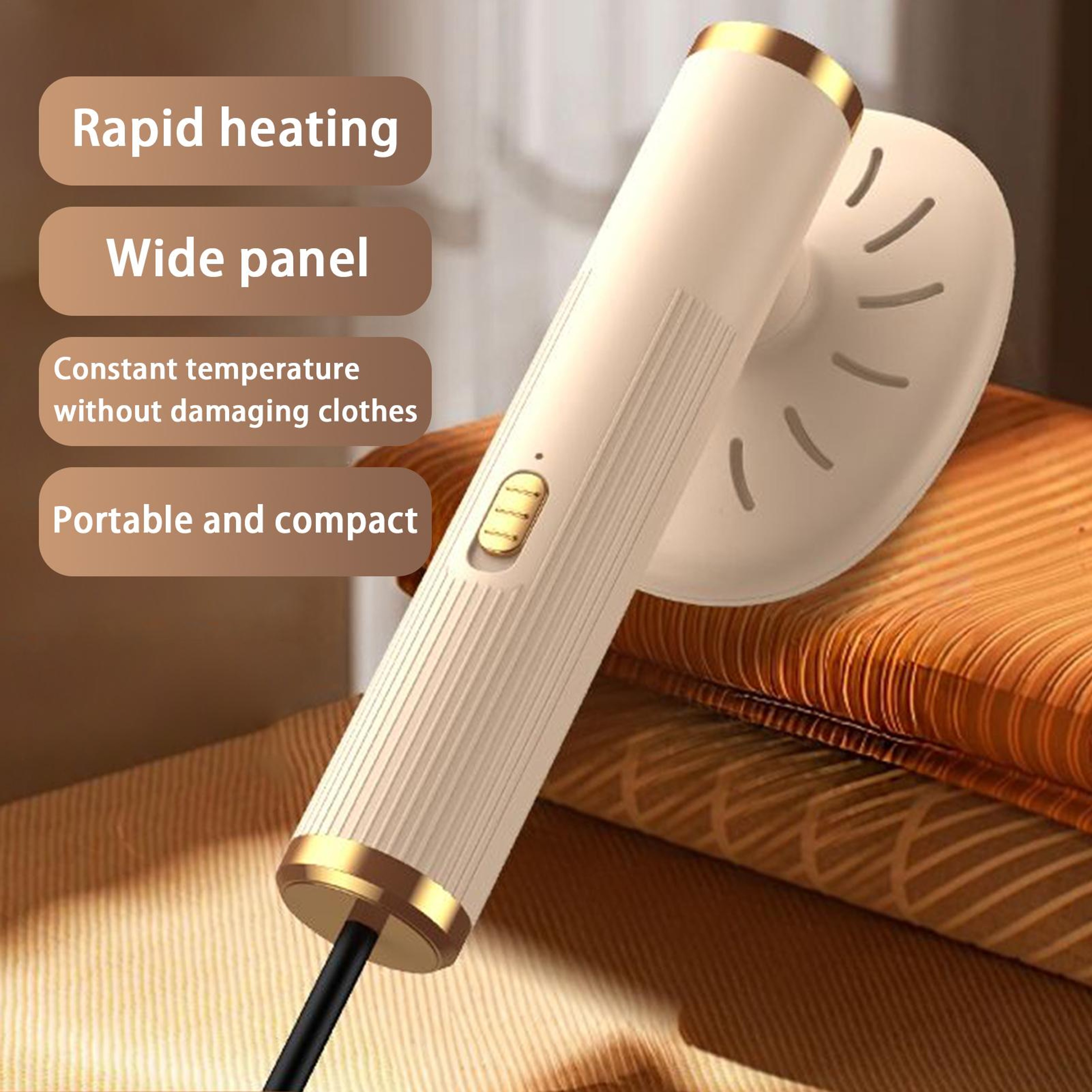 Portable Clothes Steamer With DualMode Ironing And Foldable Handle 0