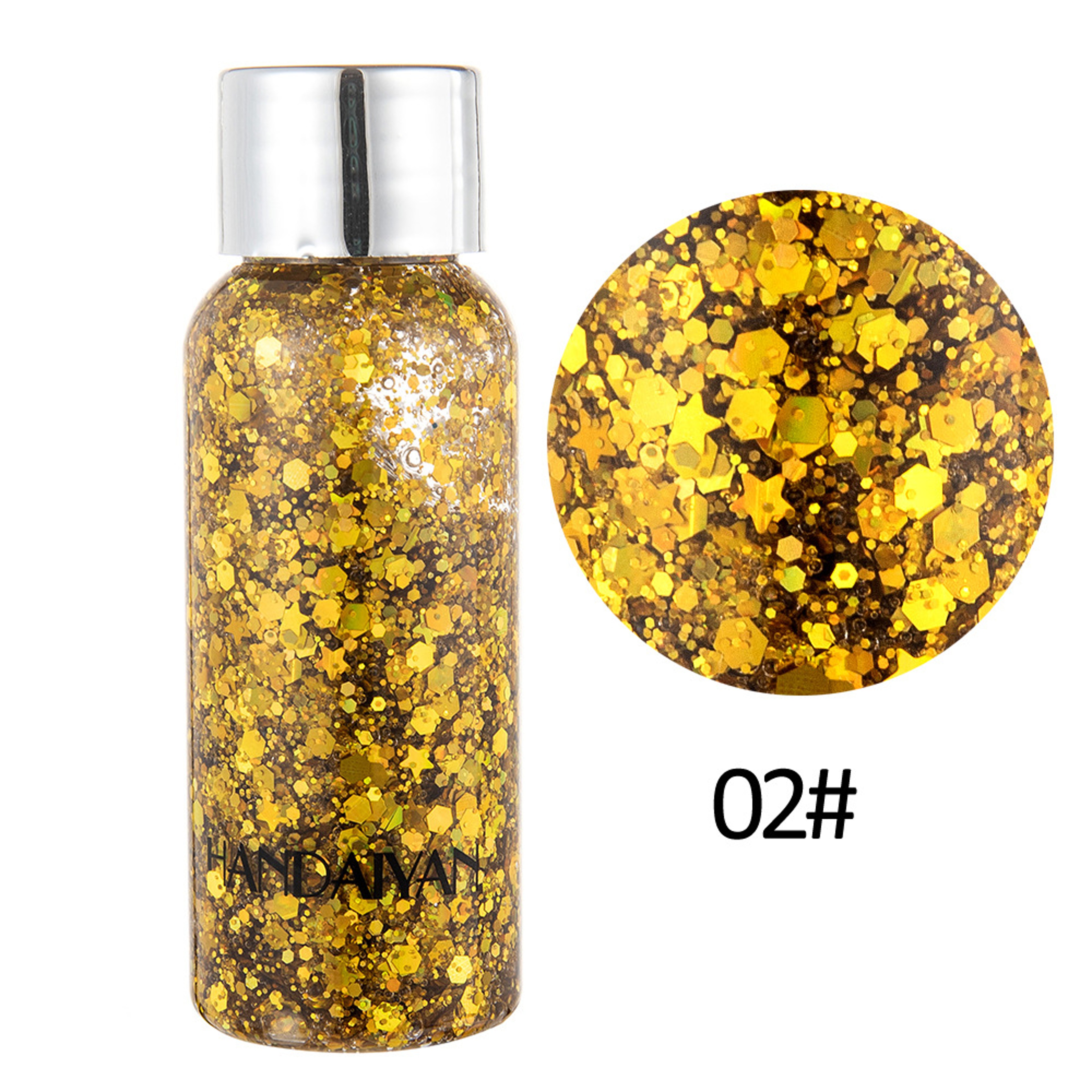 Waterproof Body Glitter Gel For Face Hair And Nails  High Shine Festival Makeup 14