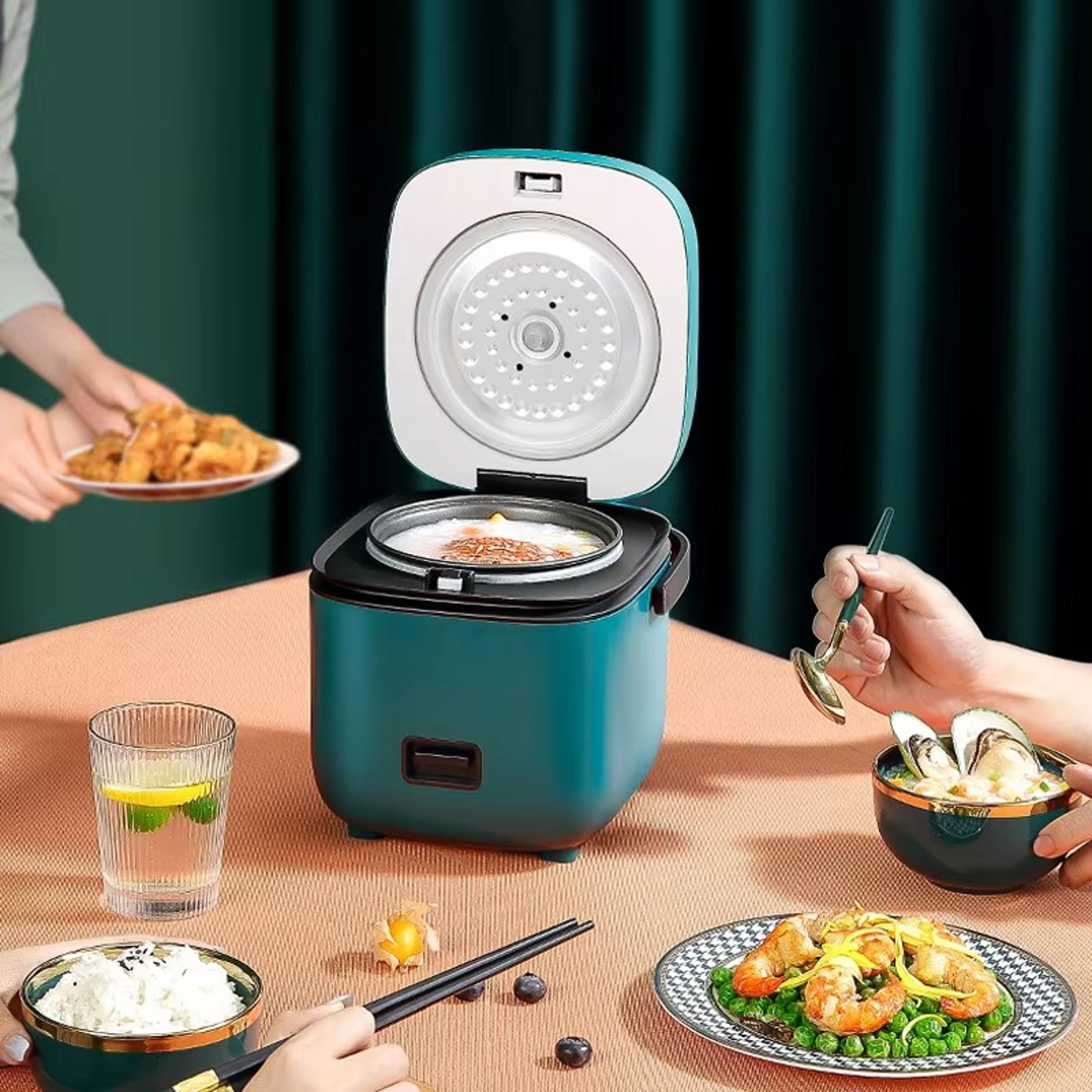 Mini Rice Cooker 12L Electric Nonstick Rice Cooker For 12 People 2