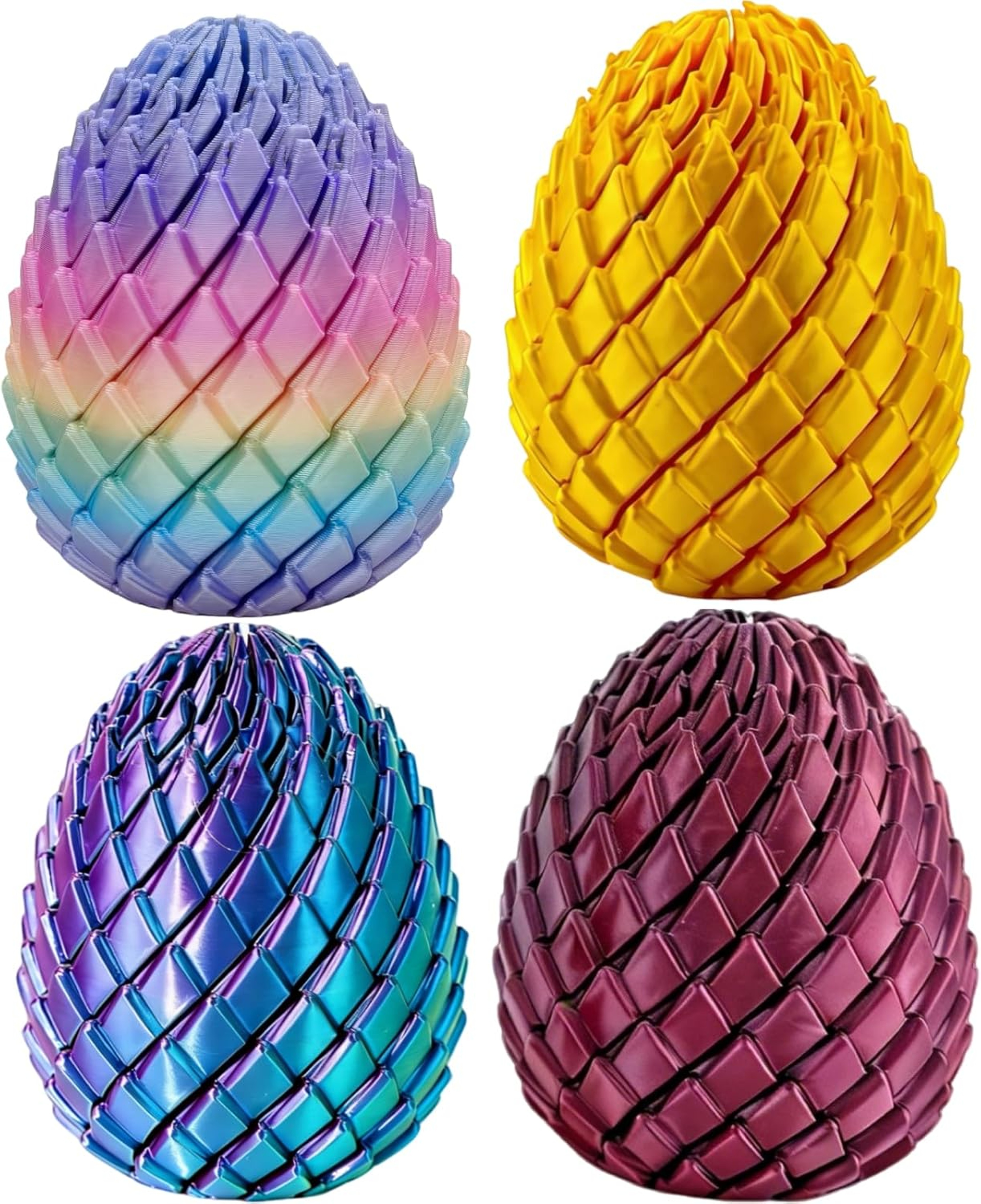 Twisty Fidget Egg 3D Printed Sensory Toy for Stress Relief and Desk Play – view 4