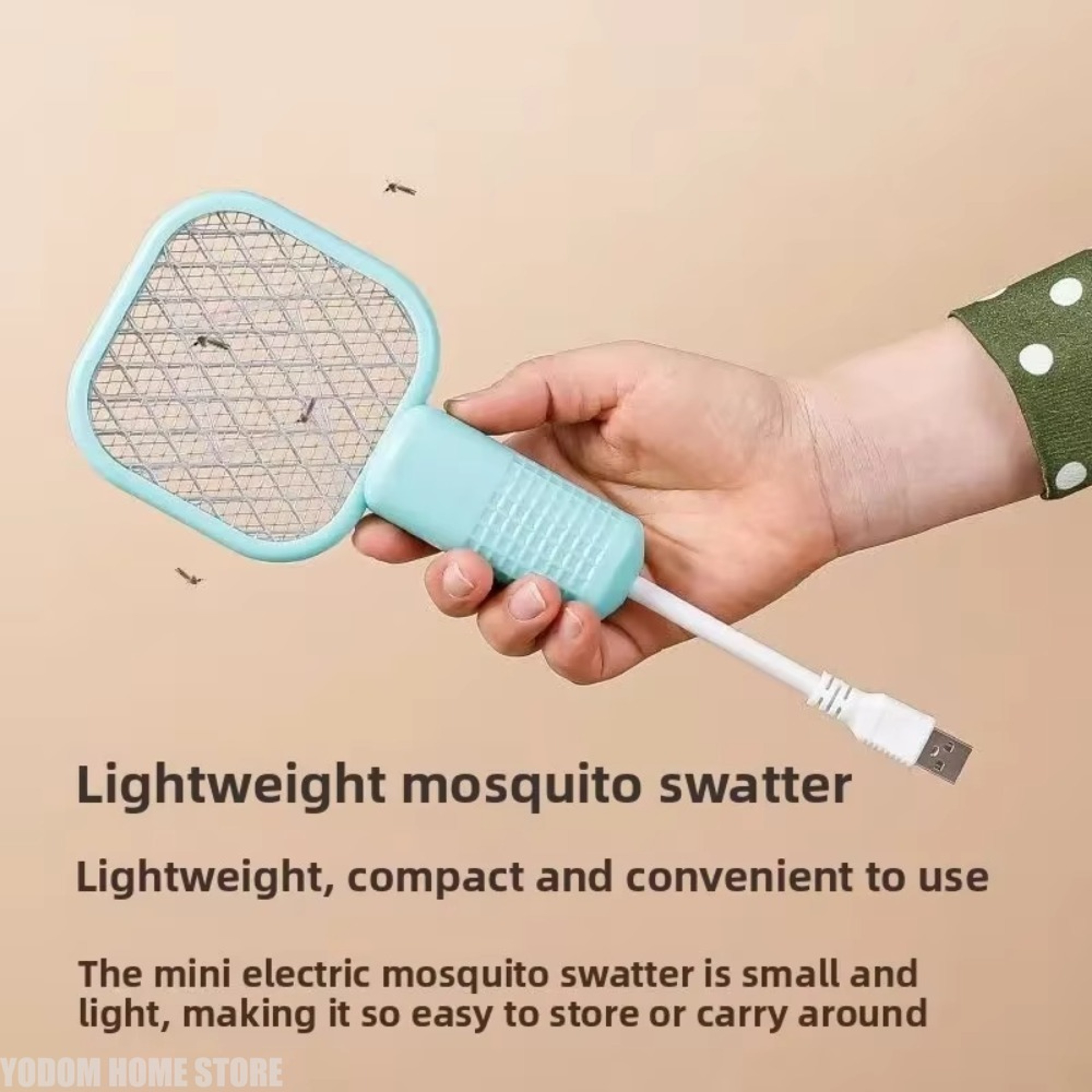 2in1 USB Mosquito Killer Lamp And Electric Swatter With Purple Light 4