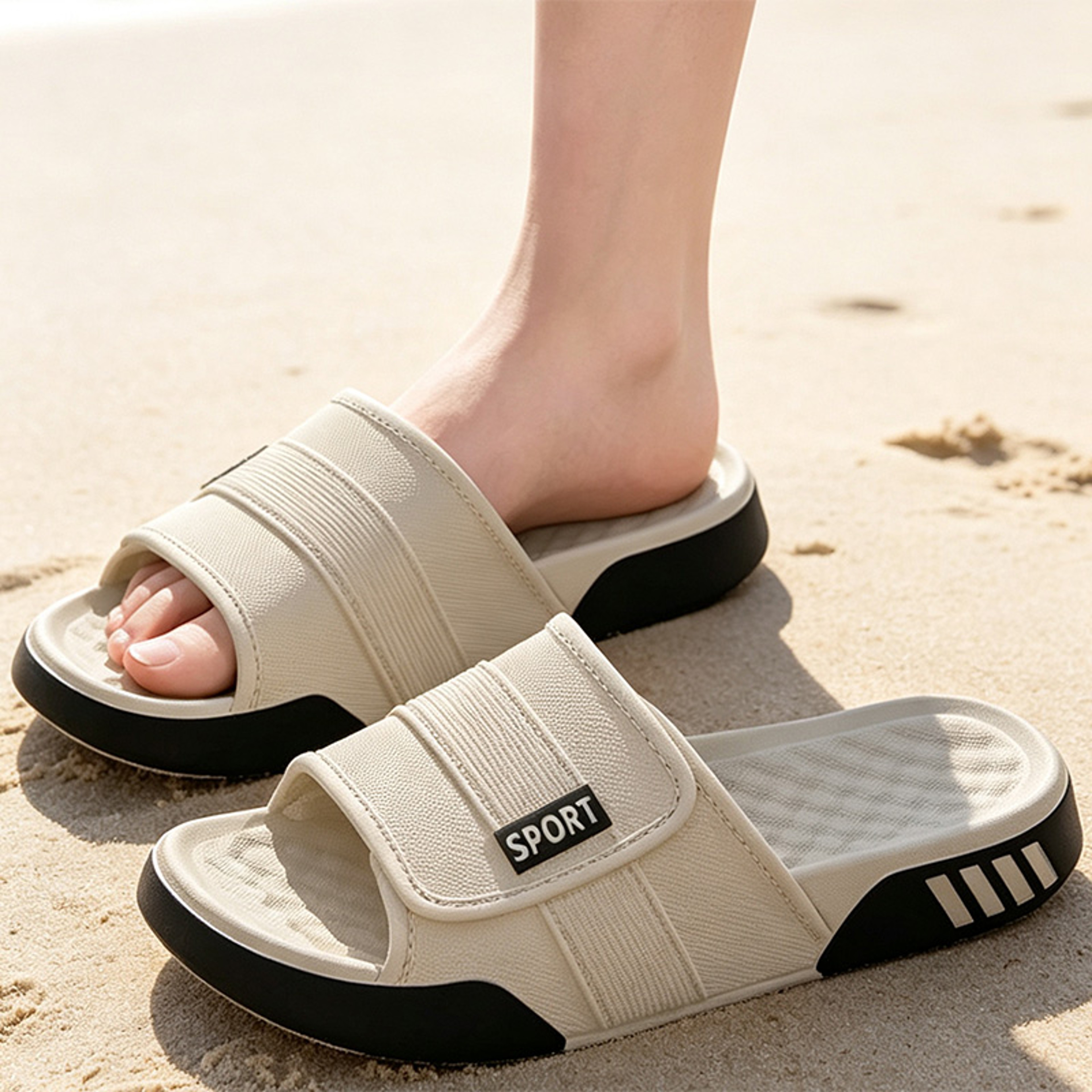 Mens Lightweight EVA NonSlip Summer Slippers With Soft Sole 4