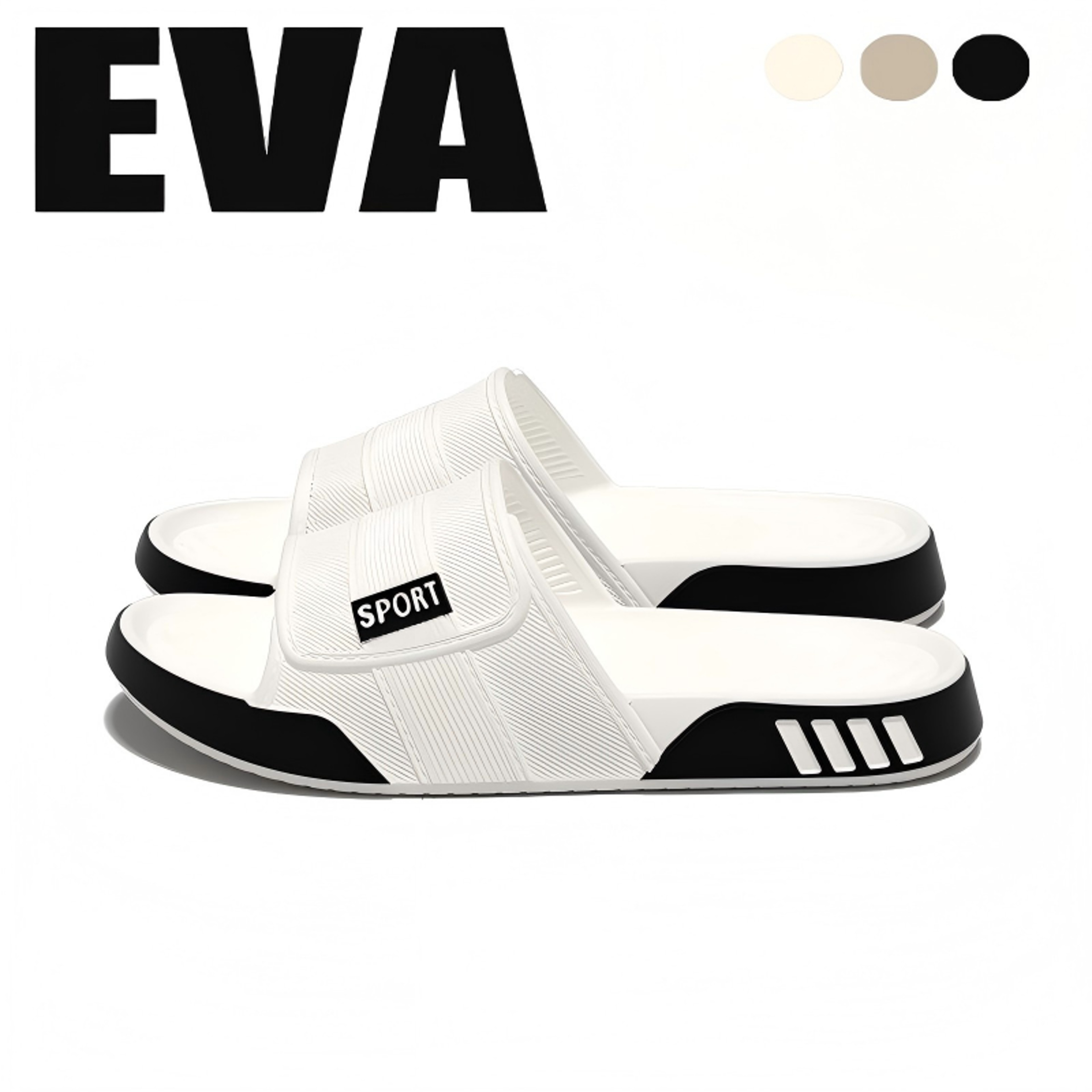 Mens Lightweight EVA NonSlip Summer Slippers With Soft Sole 8
