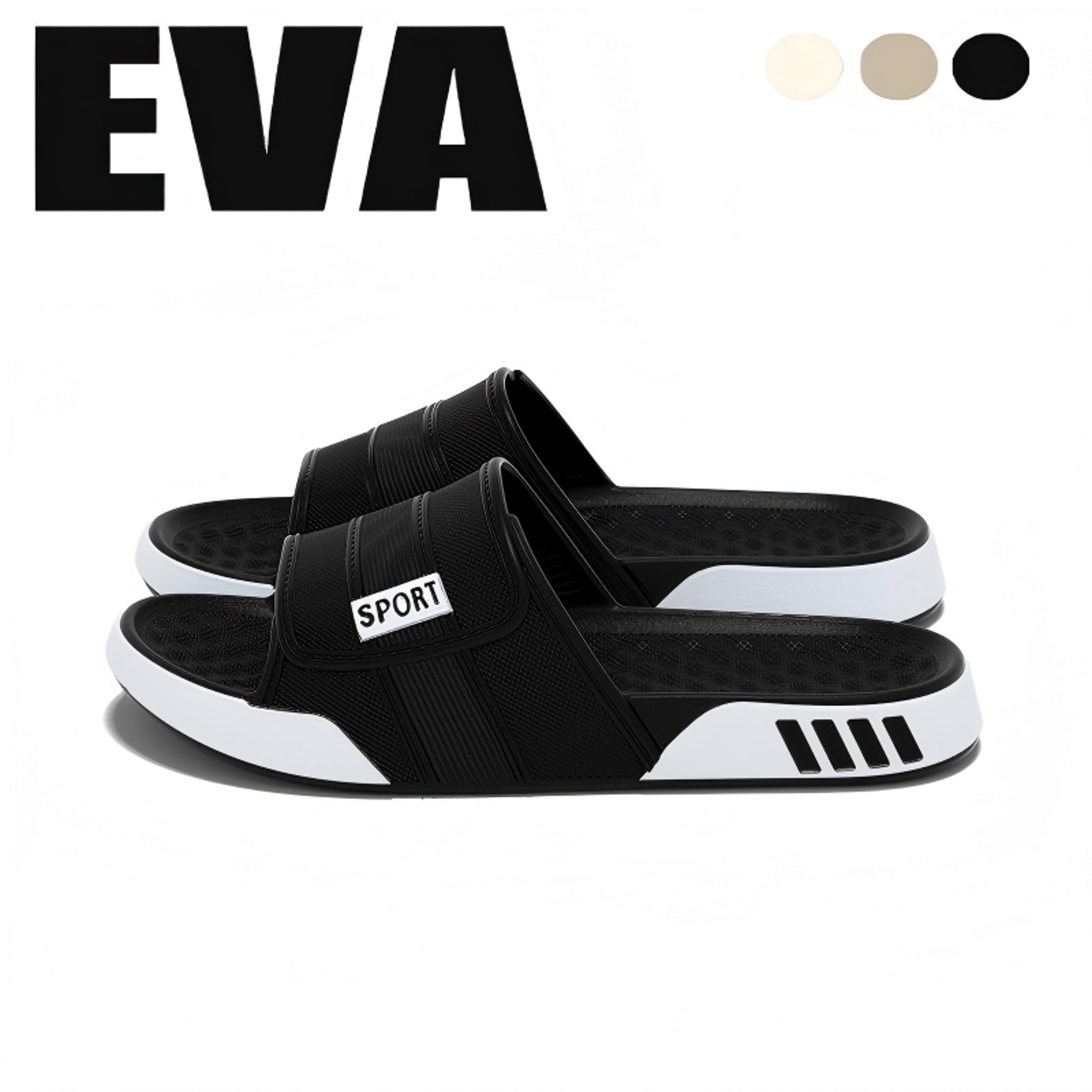 Mens Lightweight EVA NonSlip Summer Slippers With Soft Sole 0