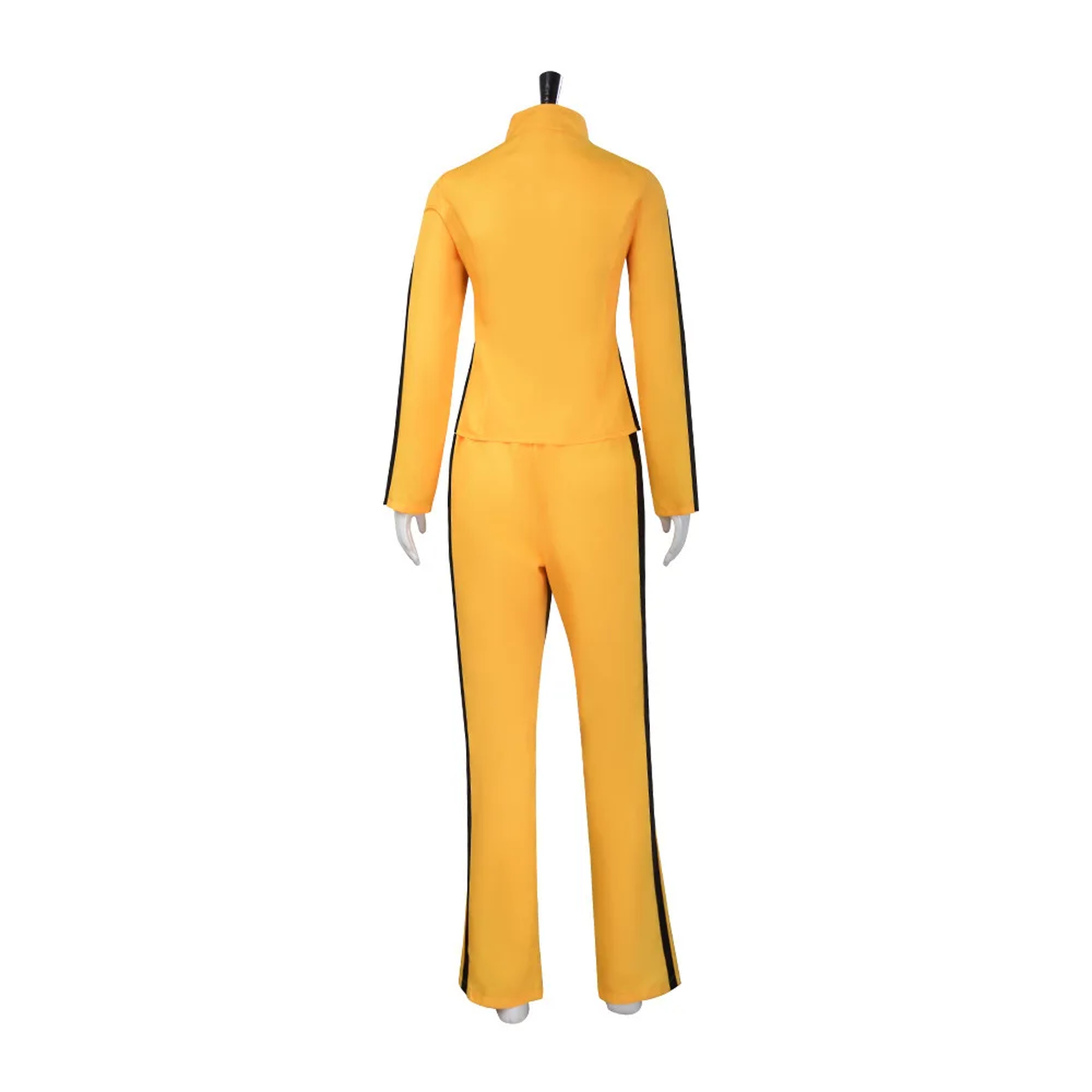 Kill Bill Bride Cosplay Costume Yellow Kung Fu Outfit with Top and Pants – view 2
