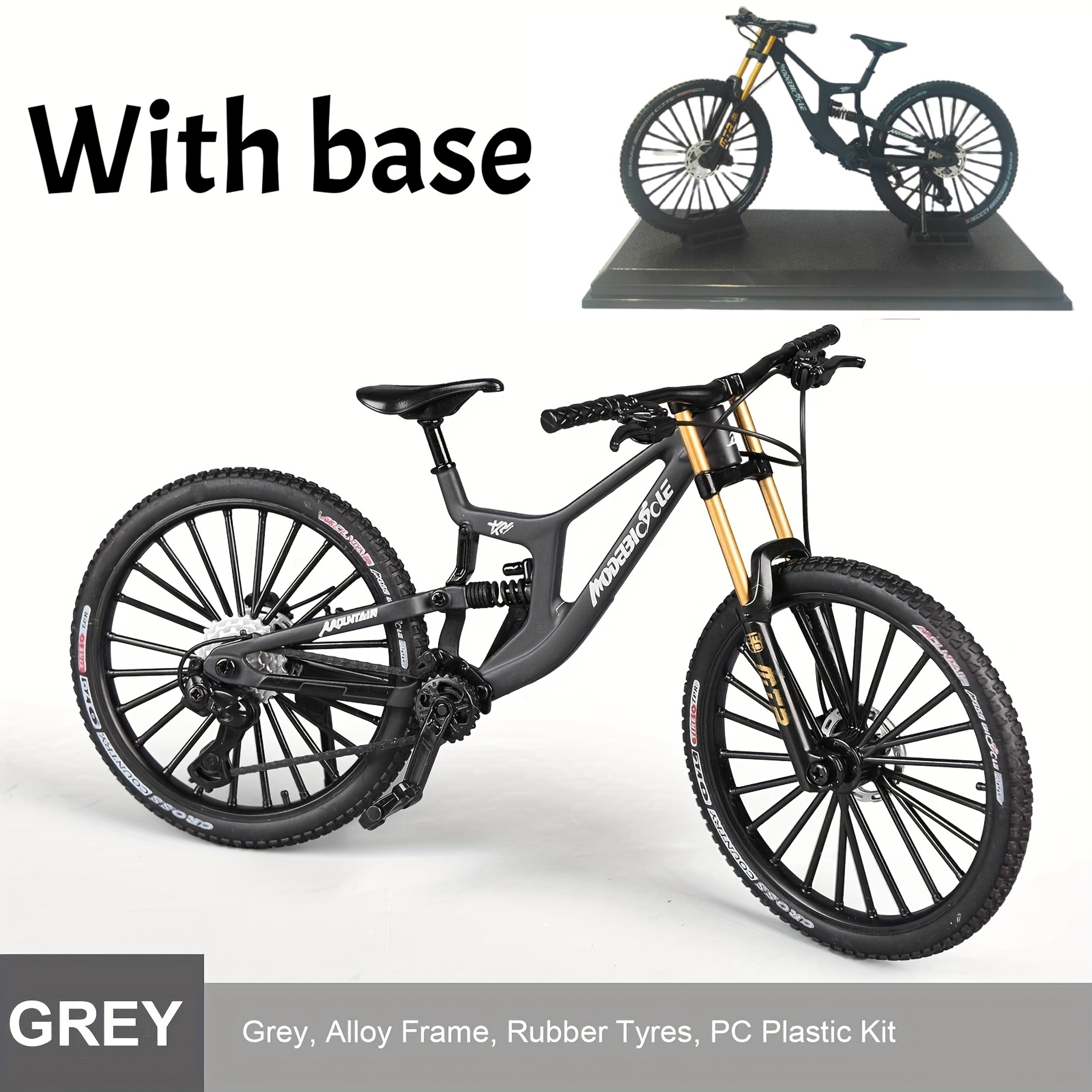 Alloy Mountain Bike Model With Working Gears And Dual Suspension 19