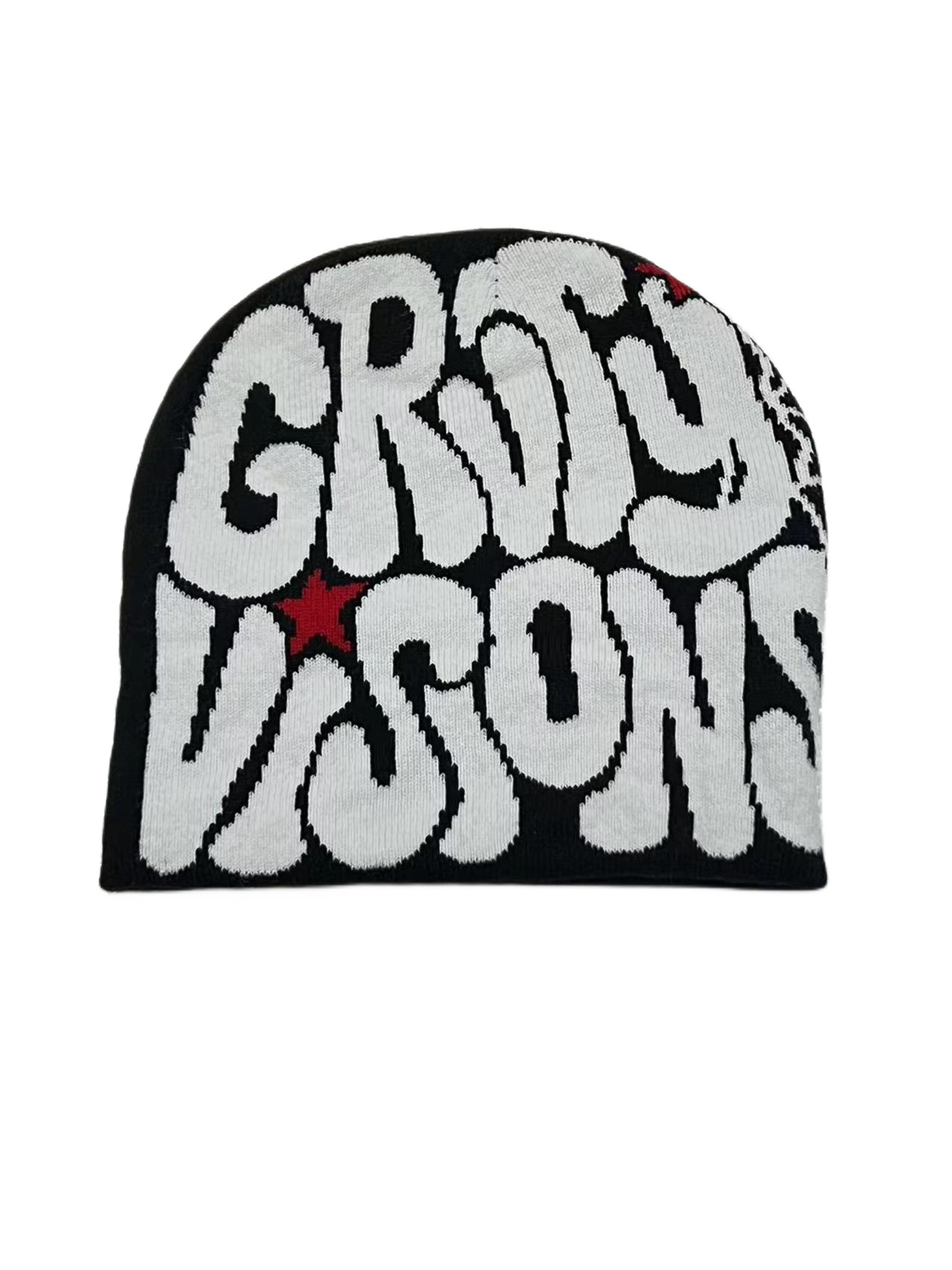 Unisex Y2K Knit Beanie Hat With Graphic Print For Winter 9