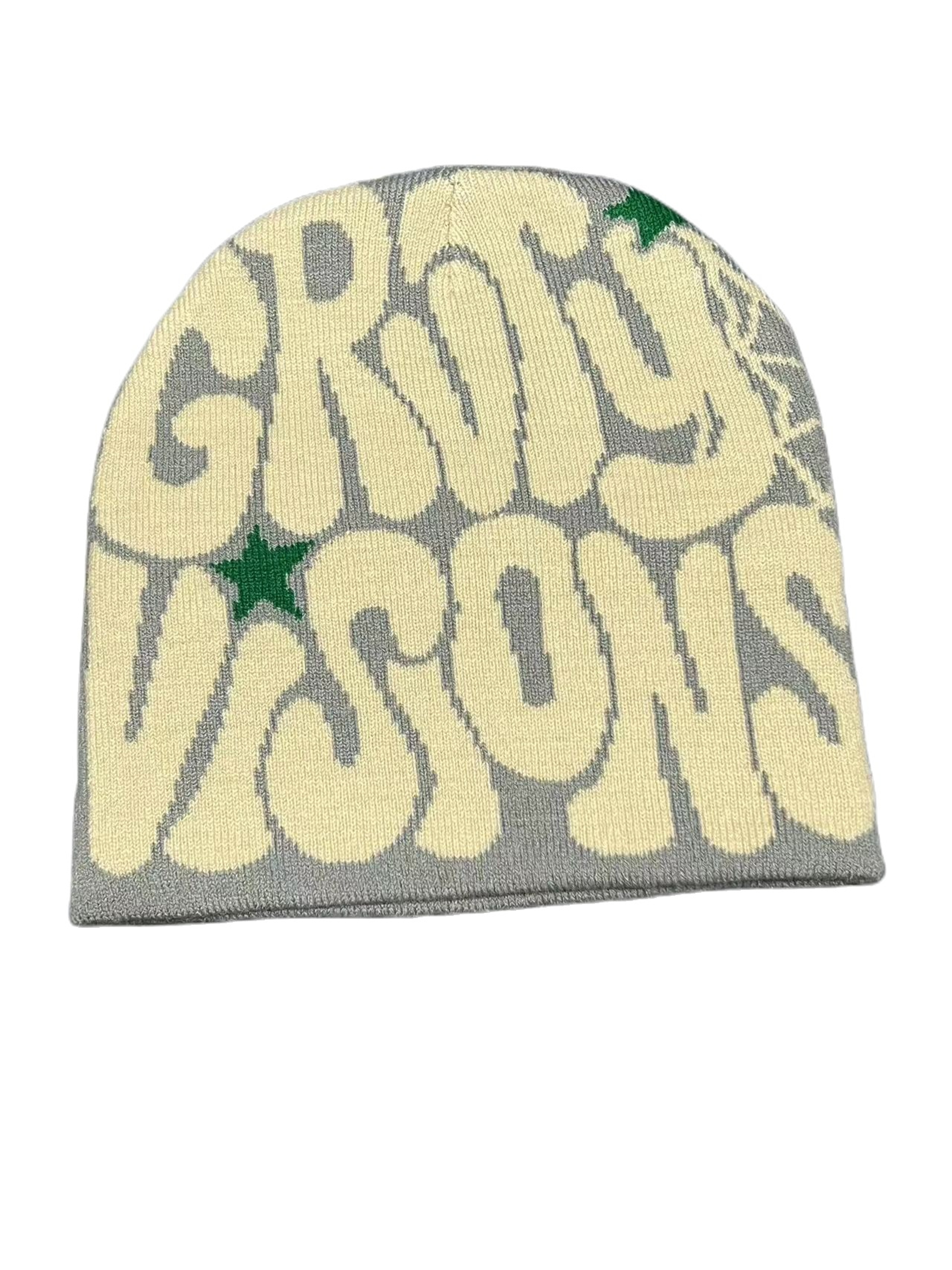 Unisex Y2K Knit Beanie Hat With Graphic Print For Winter 10