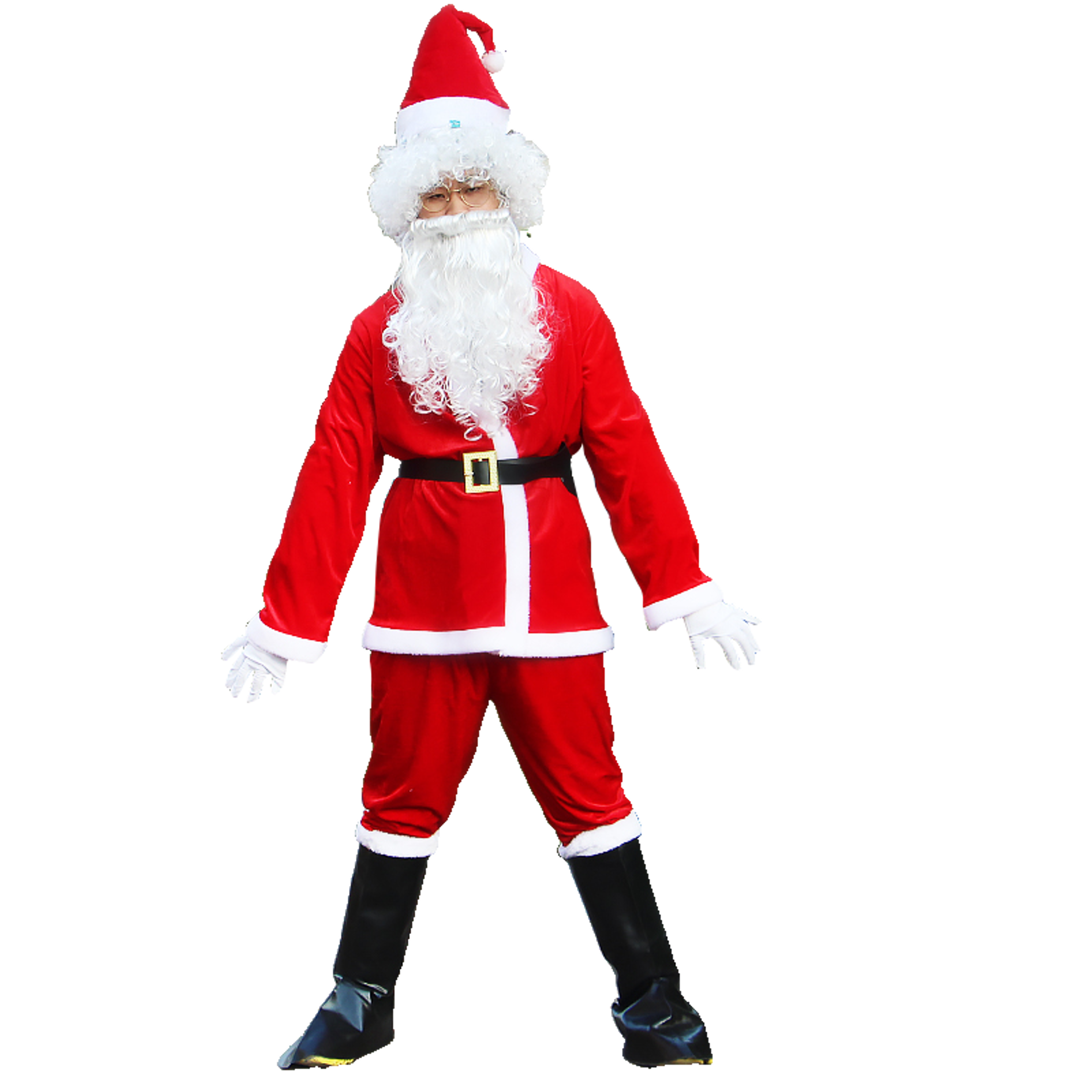 Adult Santa Claus Christmas Costume Set for Holiday Parties and Cosplay – view 4